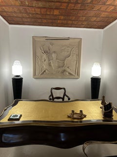 Desk Jugendstil, Art Nouveau, Liberty , Sign: G. Keller Orfevre, 22 rue Joubert