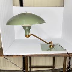 Desk Lamp attributed to M.G. Wheeler's Sight Light Saucer Lamp