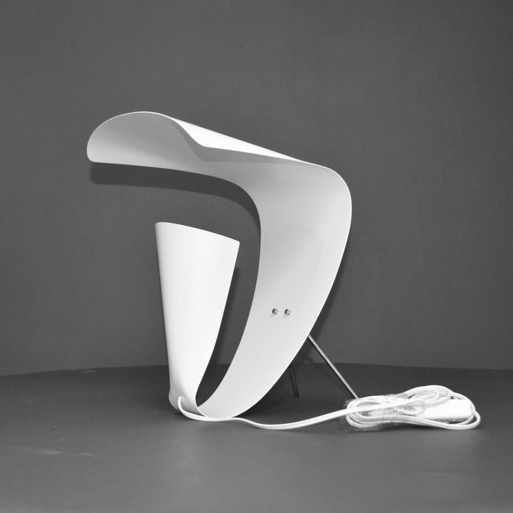 French Michel Buffet - White Desk Lamp B201 - IN STOCK! For Sale