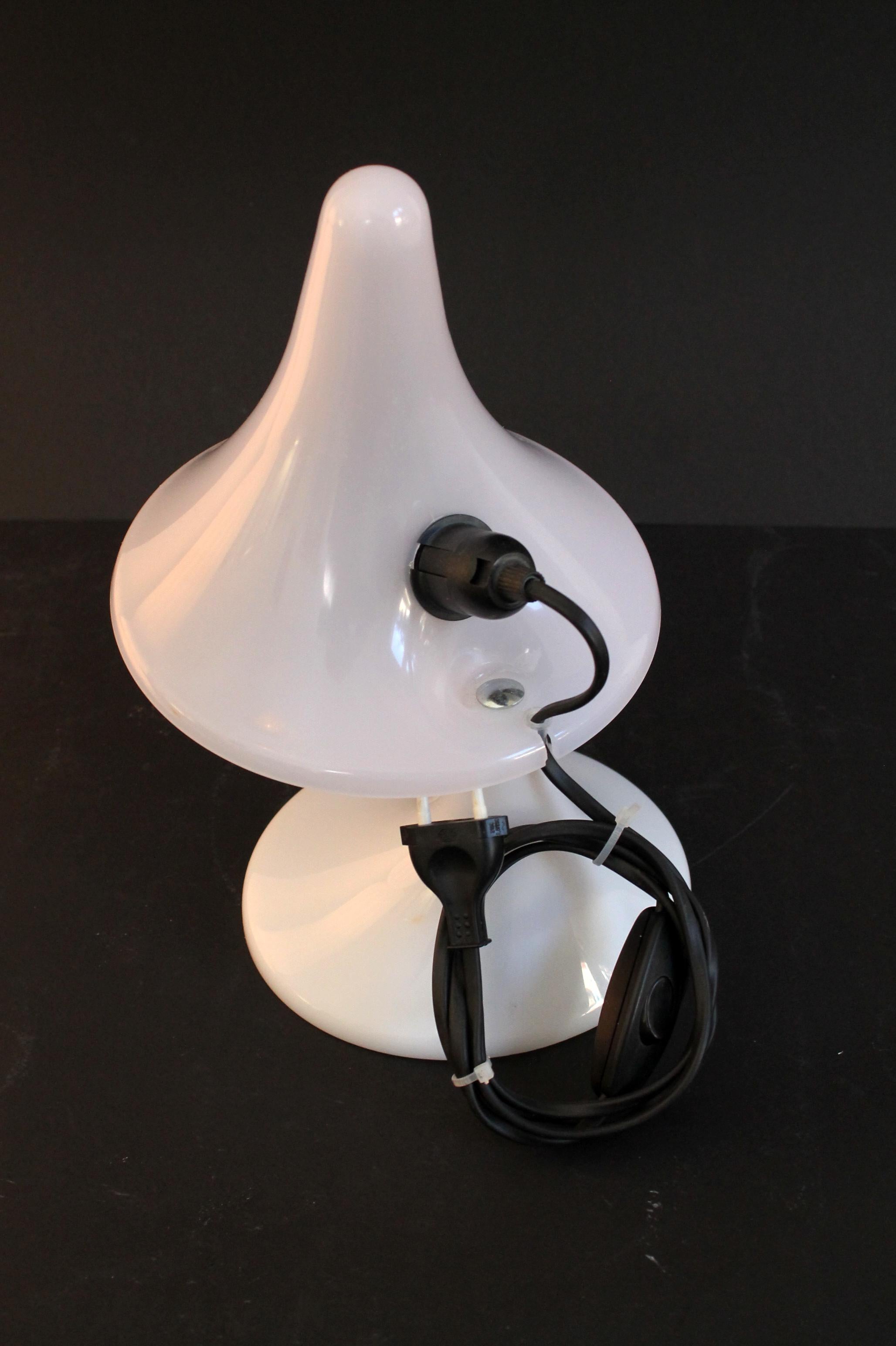 Original Art Plex desk lamp

Manufacturer: Art Plex SAS
Origin: Italy
Condition: Excellent with NO defects to report, the two acrylic parts are perfectly intact, with no cracks, and original clean wiring system 
Sockets type: Regular E14 bulb -