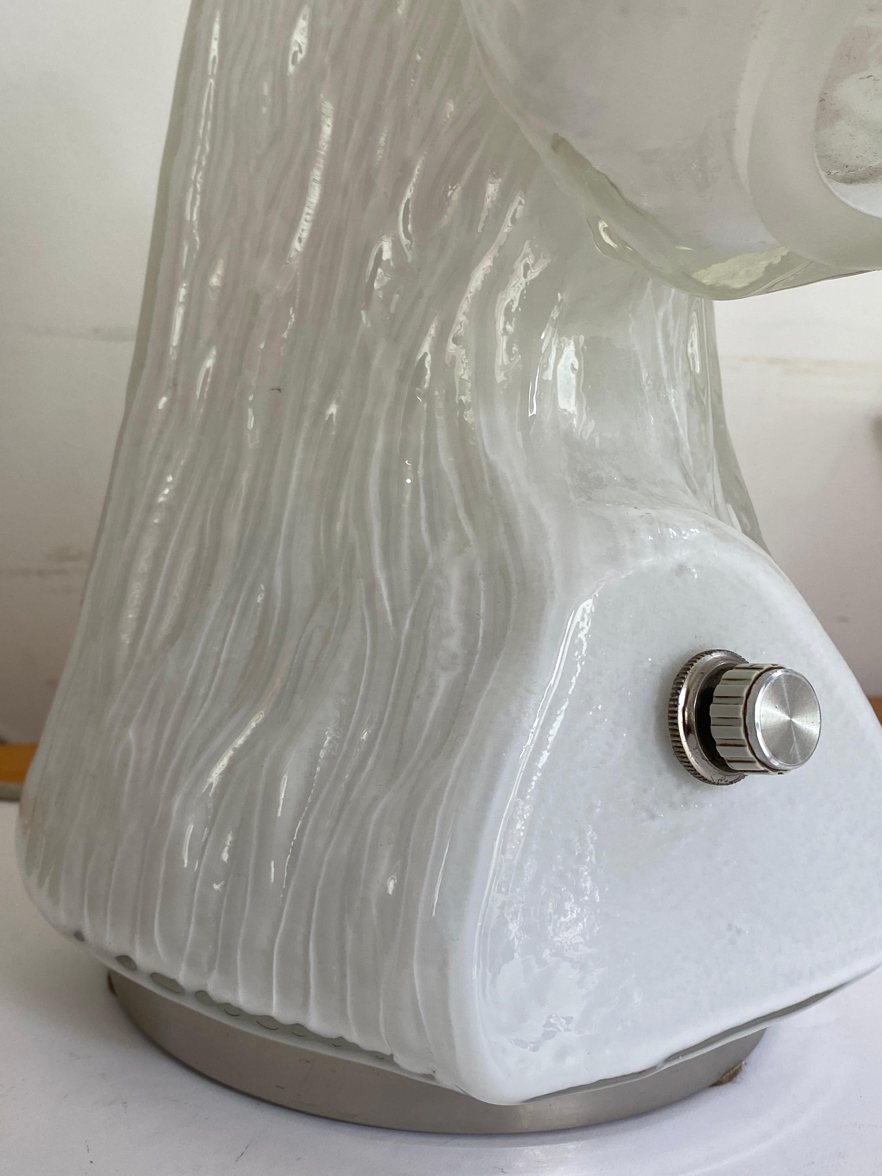 Desk Lamp by Carlo Nason for Mazzega Large Murano Glass For Sale 6