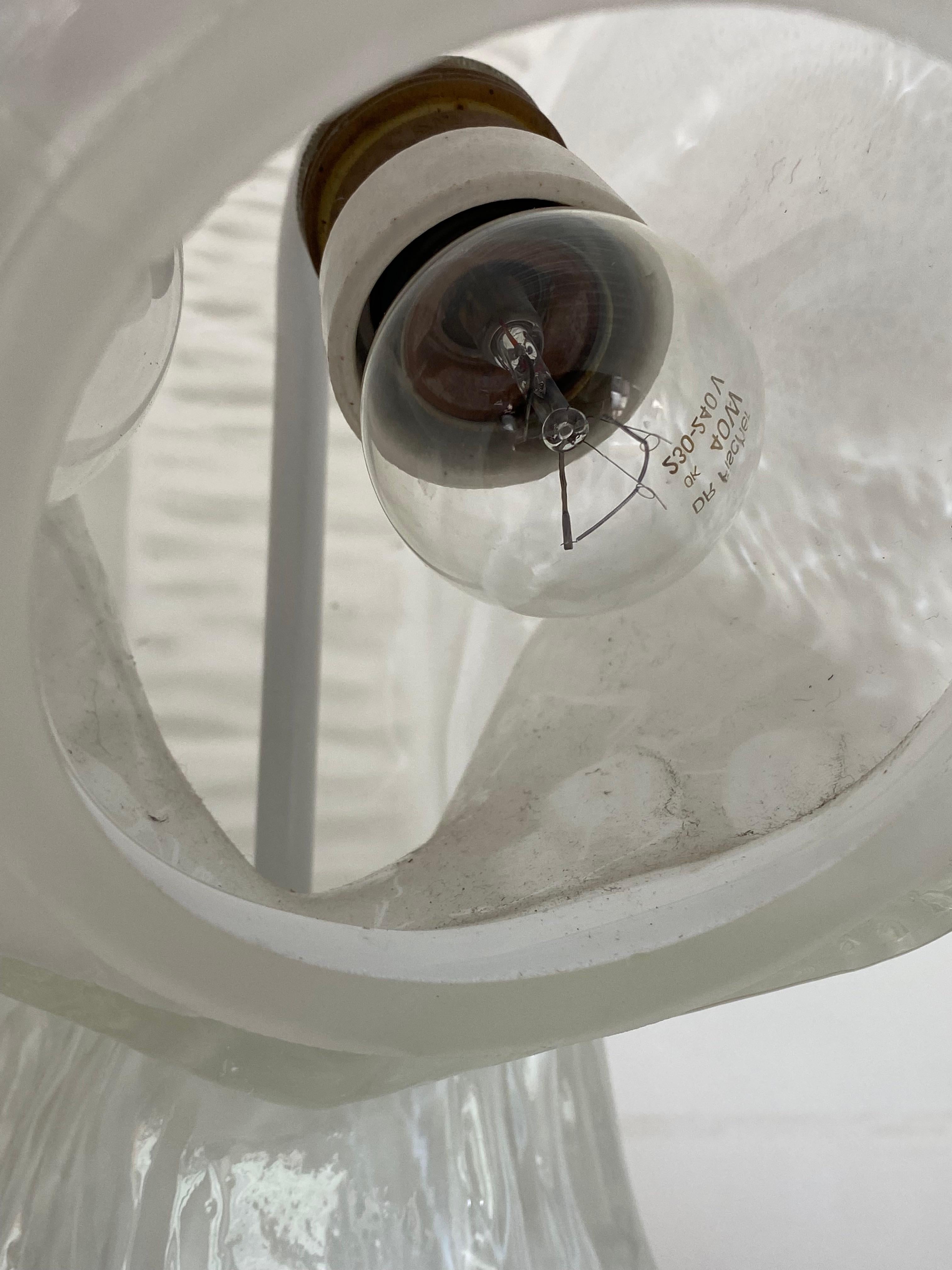 Desk Lamp by Carlo Nason for Mazzega Large Murano Glass For Sale 7