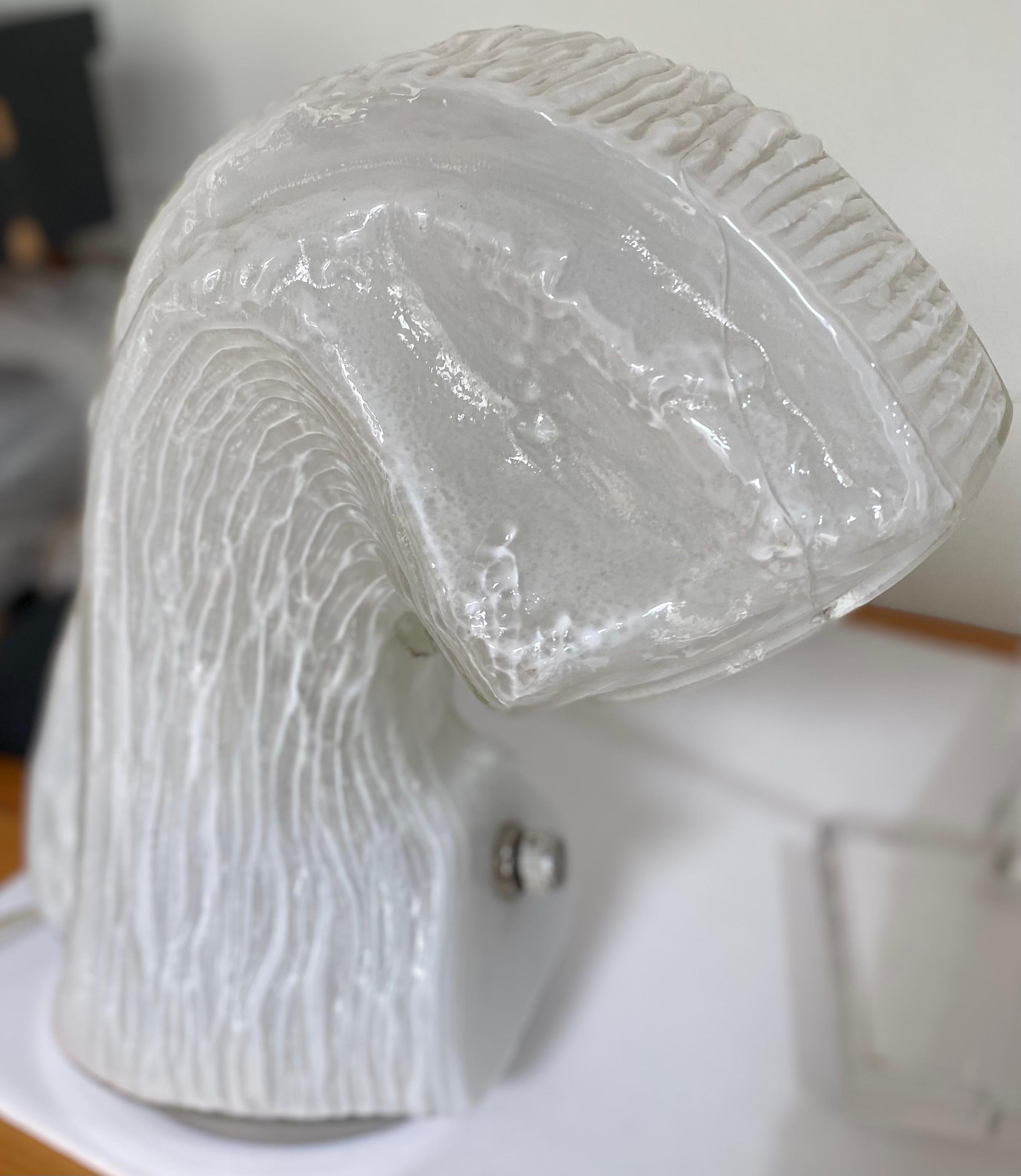 Lampe de bureau par Carlo Nason pour Mazzega Murano Large Murano Glass Bon état - En vente à Saint ouen, FR
