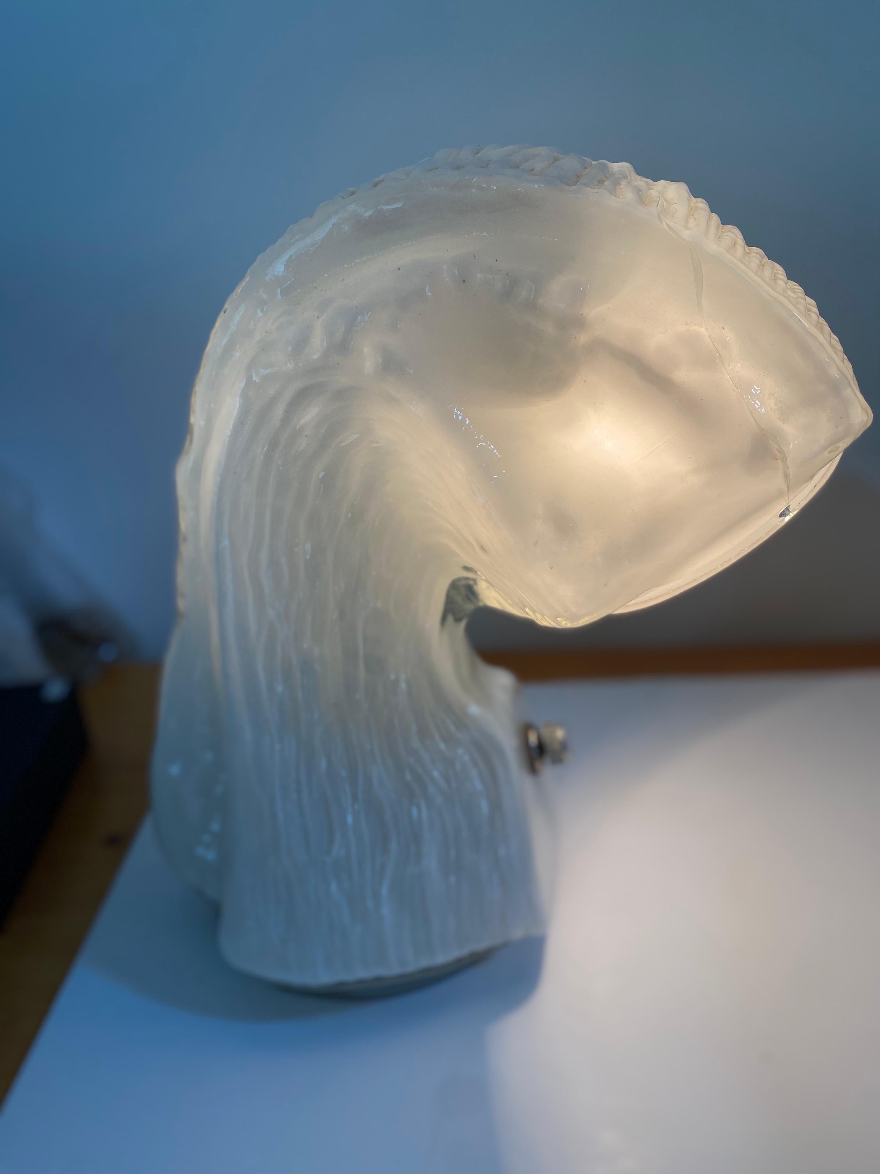 Desk Lamp by Carlo Nason for Mazzega Large Murano Glass For Sale 2