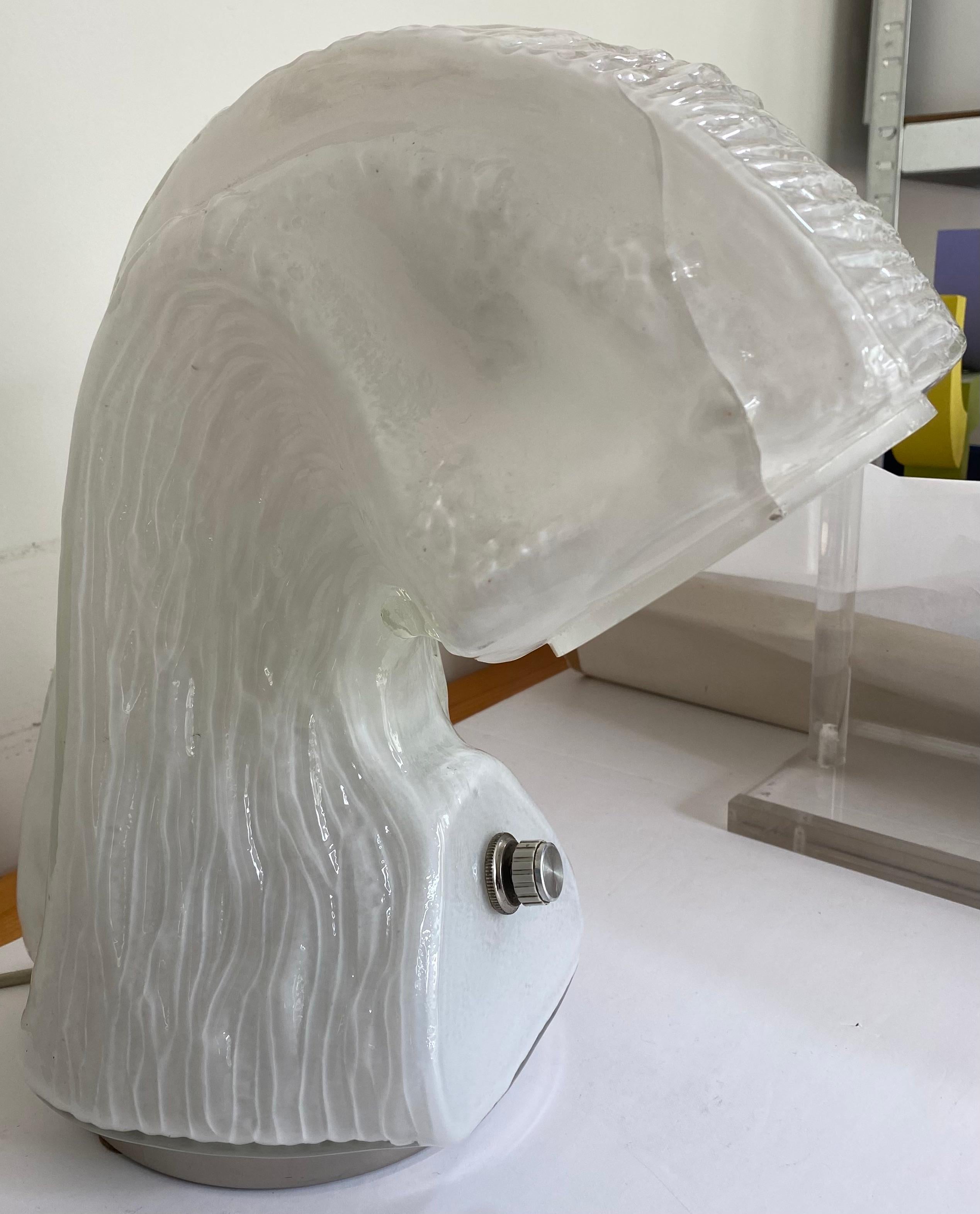 Desk Lamp by Carlo Nason for Mazzega Large Murano Glass For Sale 4