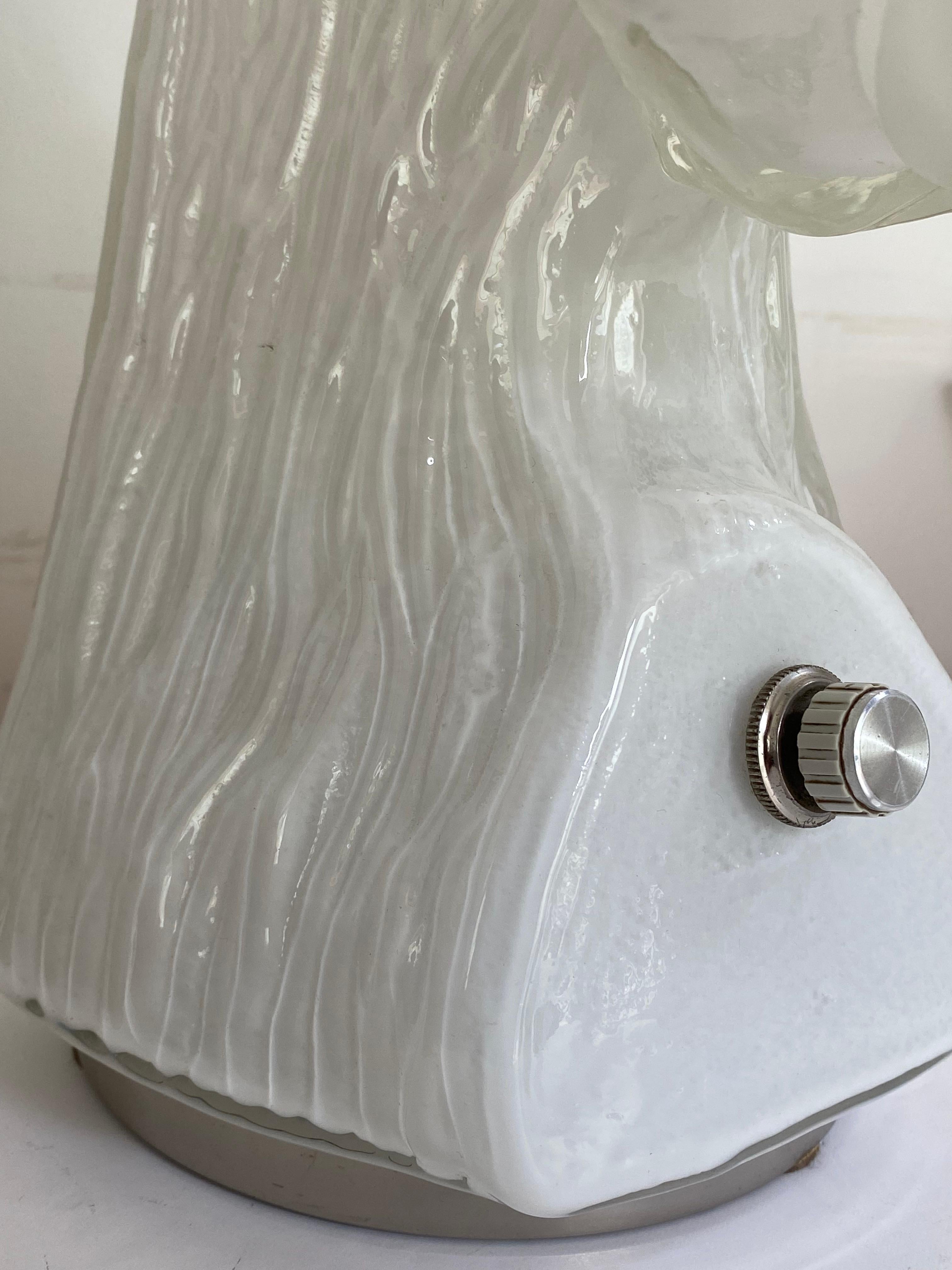 Desk Lamp by Carlo Nason for Mazzega Large Murano Glass For Sale 5