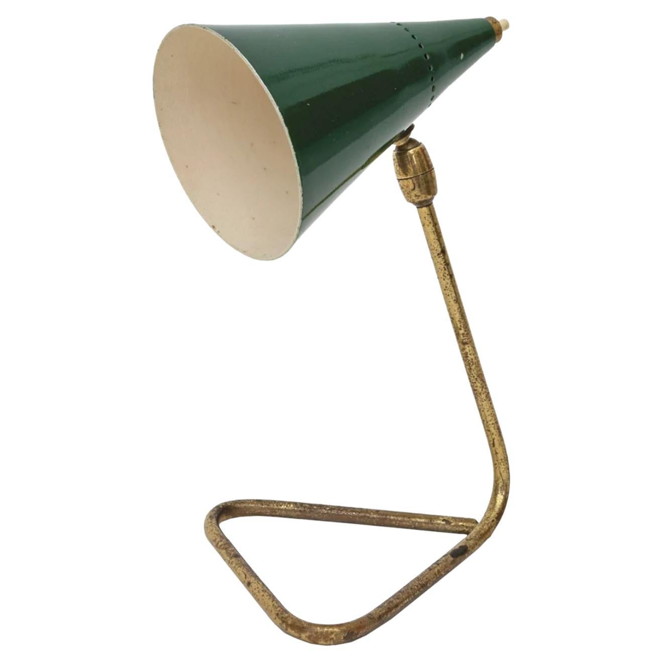 Desk Lamp by Gilardi and Barzaghi, circa 1954 For Sale
