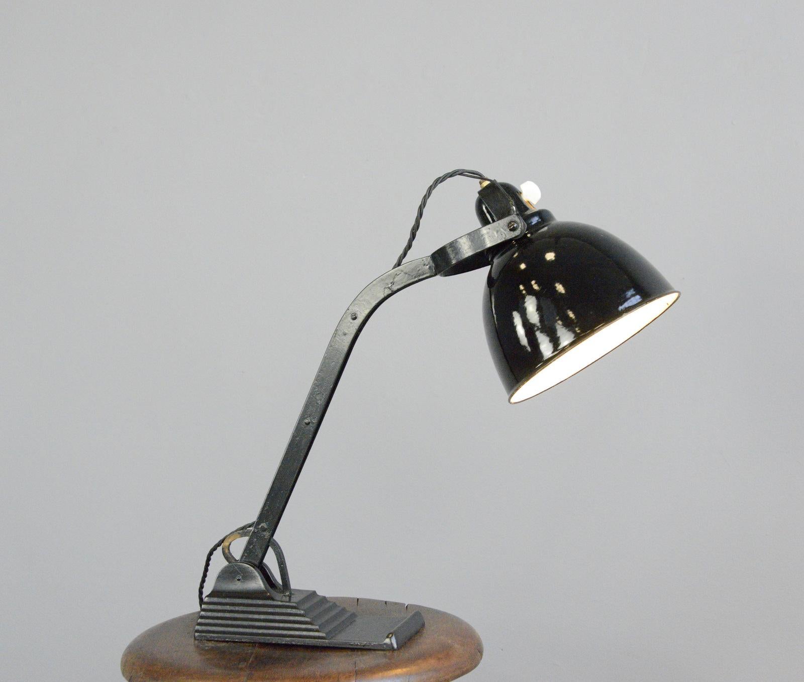 Steel Desk Lamp by Horax, circa 1930s