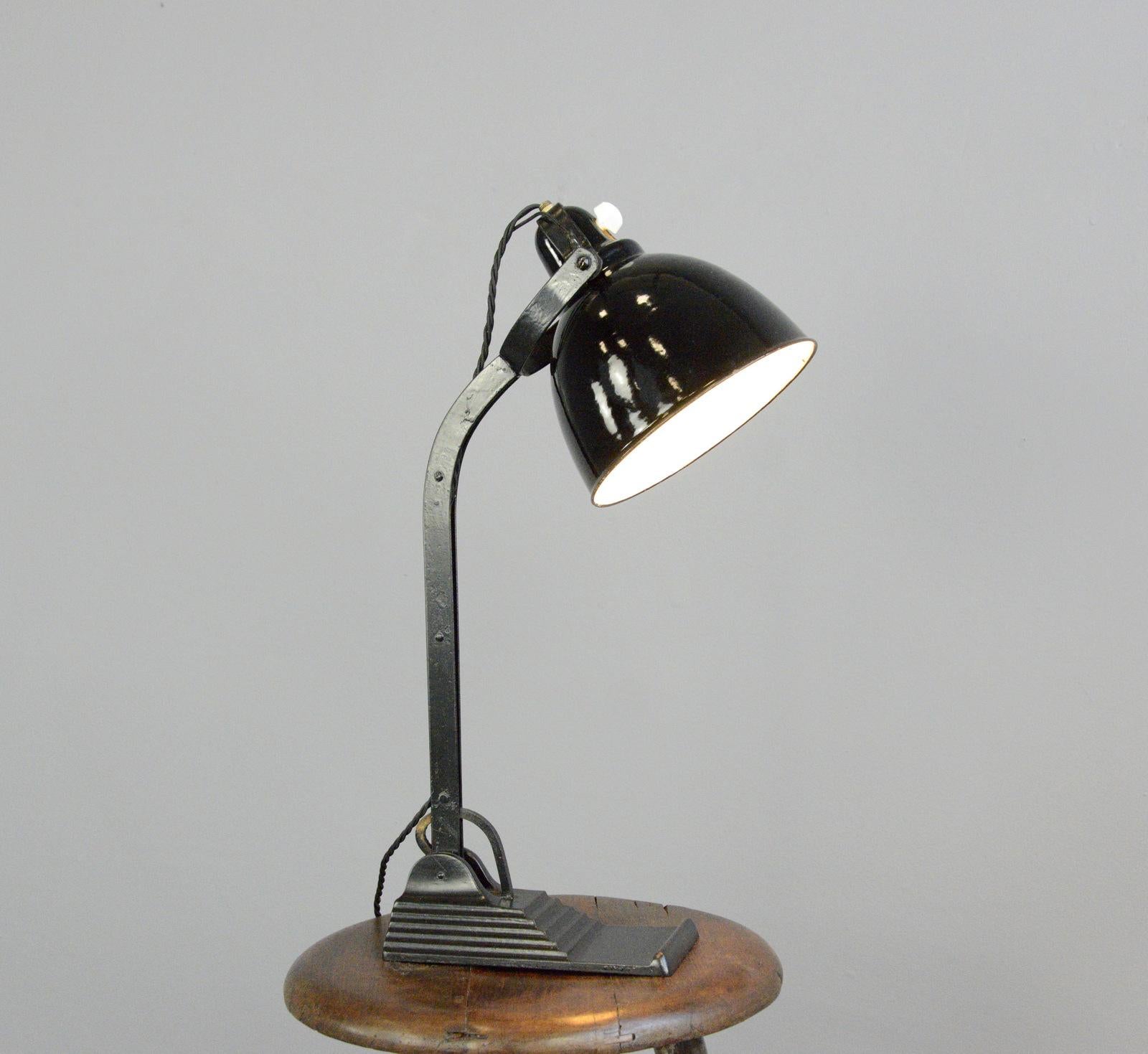 Mid-20th Century Desk Lamp by Horax, circa 1930s