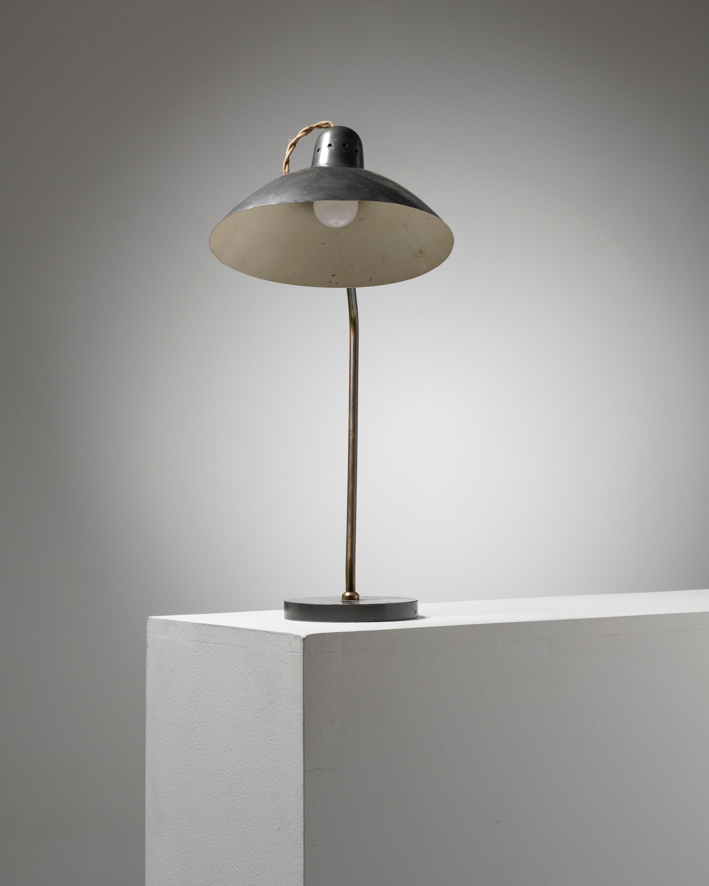 Desk lamp by Jean-Boris Lacroix, Caillat edition, 1960s In Fair Condition For Sale In PARIS, FR
