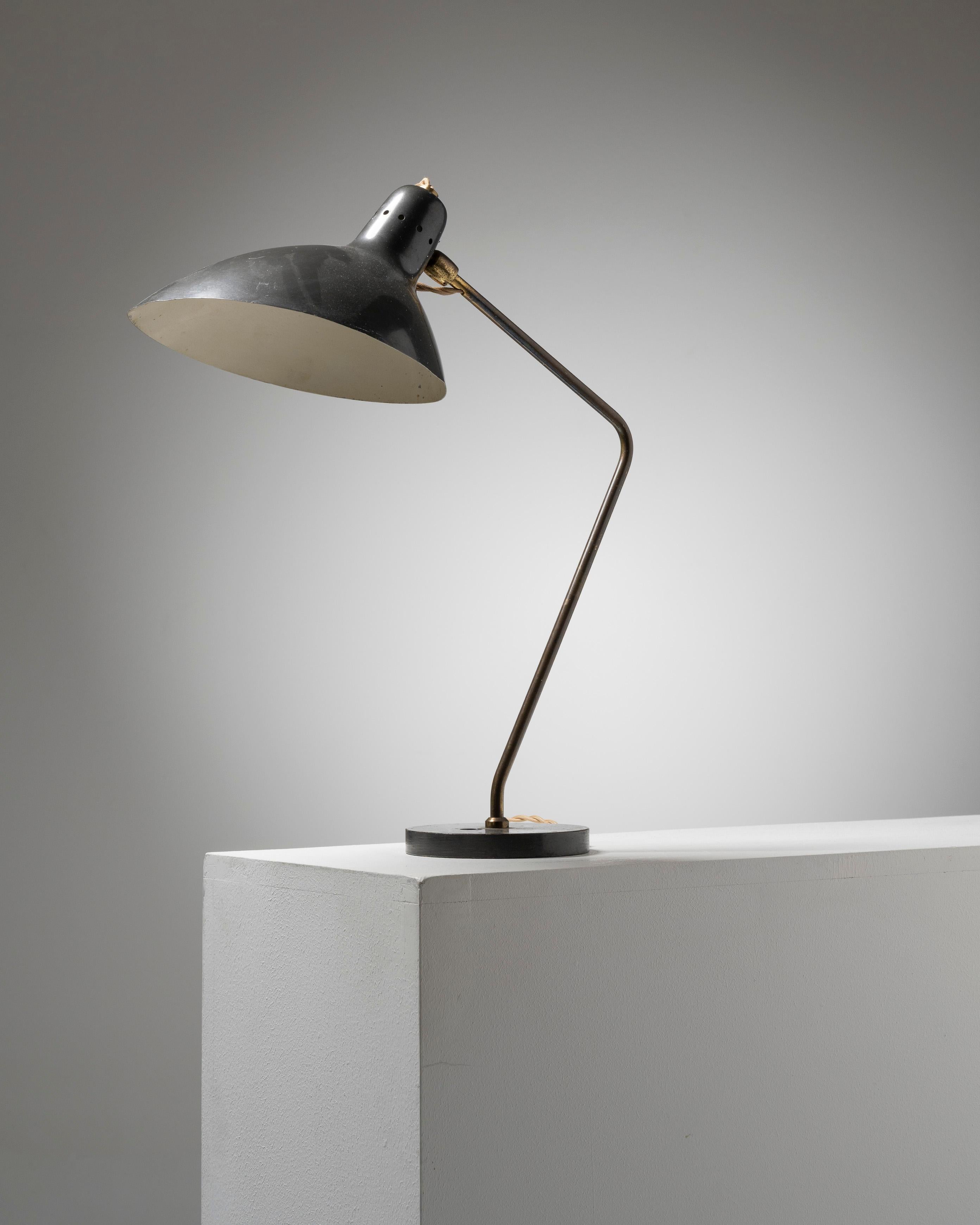 Mid-20th Century Desk lamp by Jean-Boris Lacroix, Caillat edition, 1960s For Sale