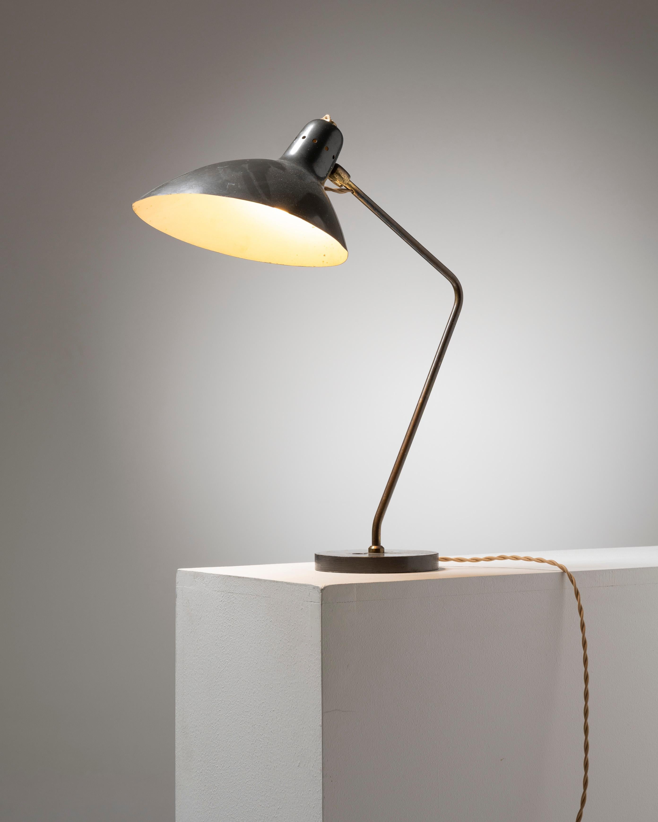 Desk lamp by Jean-Boris Lacroix, Caillat edition, 1960s For Sale 1