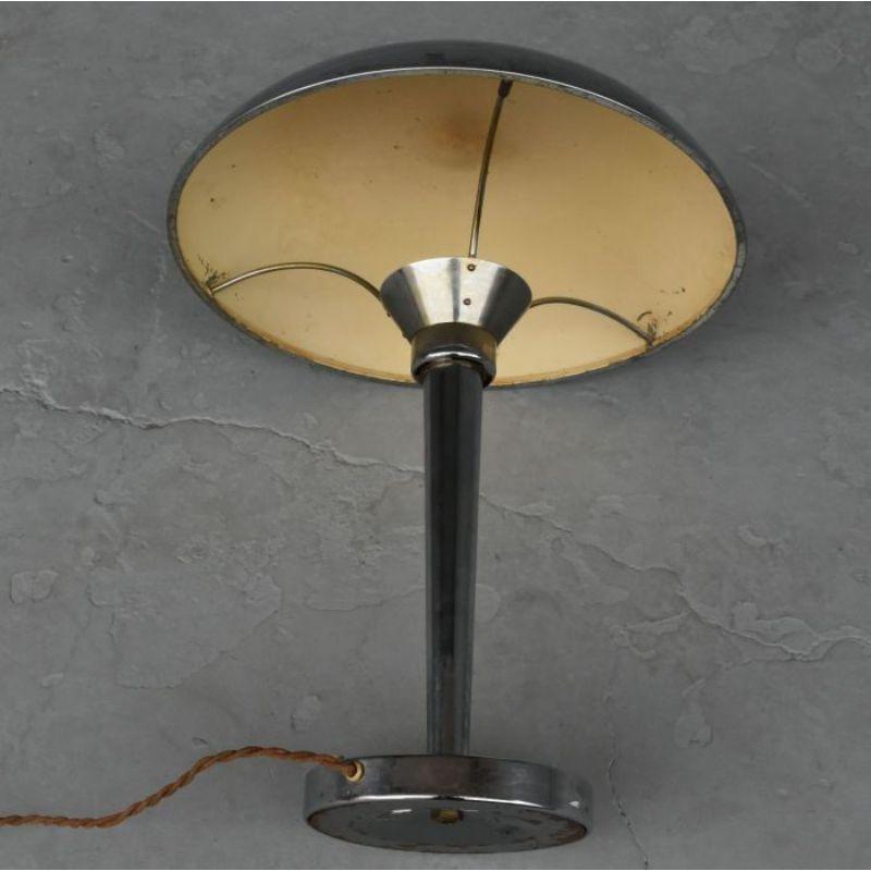 Wrought Iron Desk Lamp by Jean Perzel for Claude Lumière For Sale