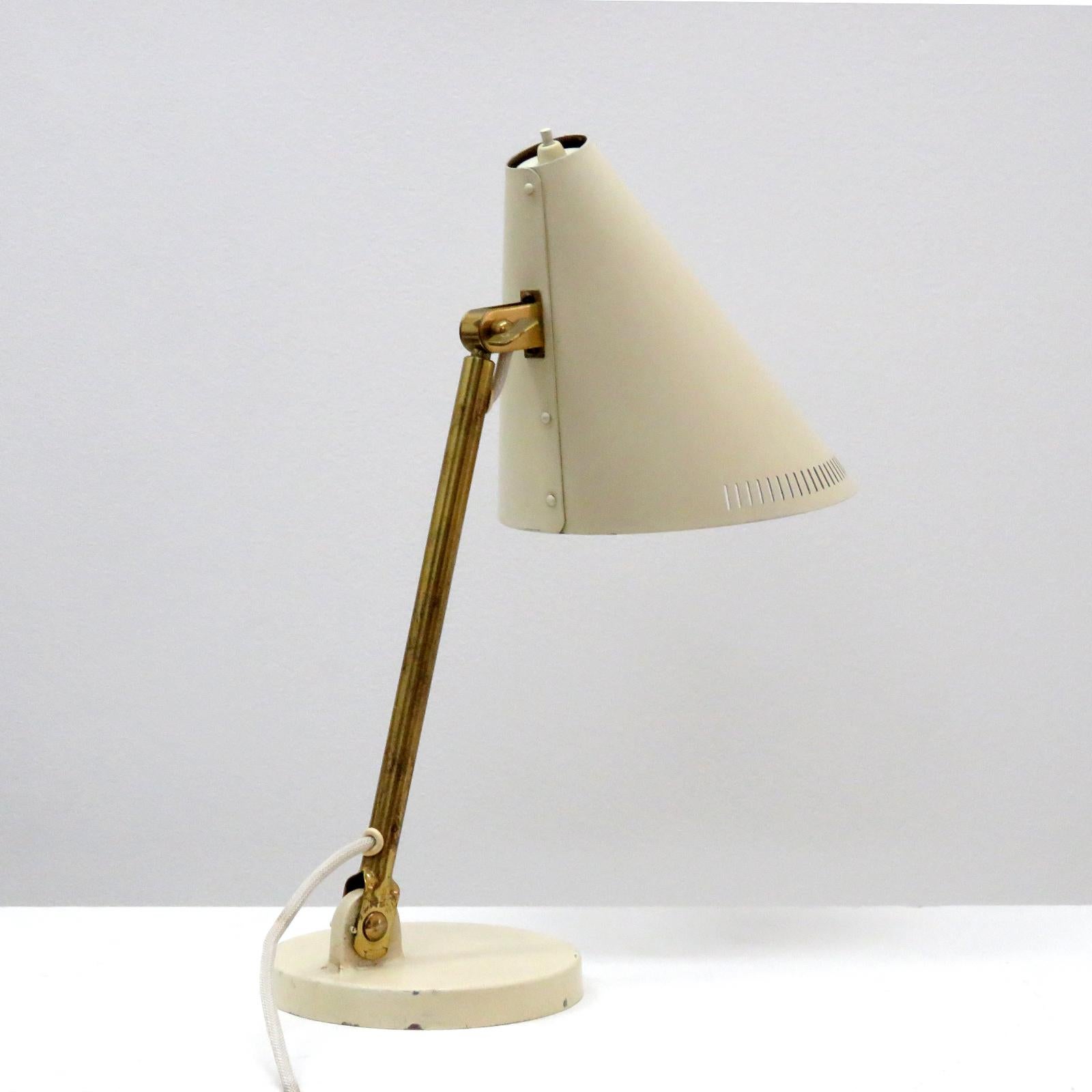 Enameled Desk Lamp by Paavo Tynell for Taito, 1950