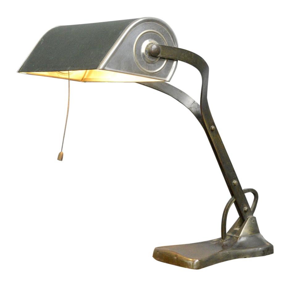 Desk Lamp by Robert Pfaffle for Erpees, circa 1920