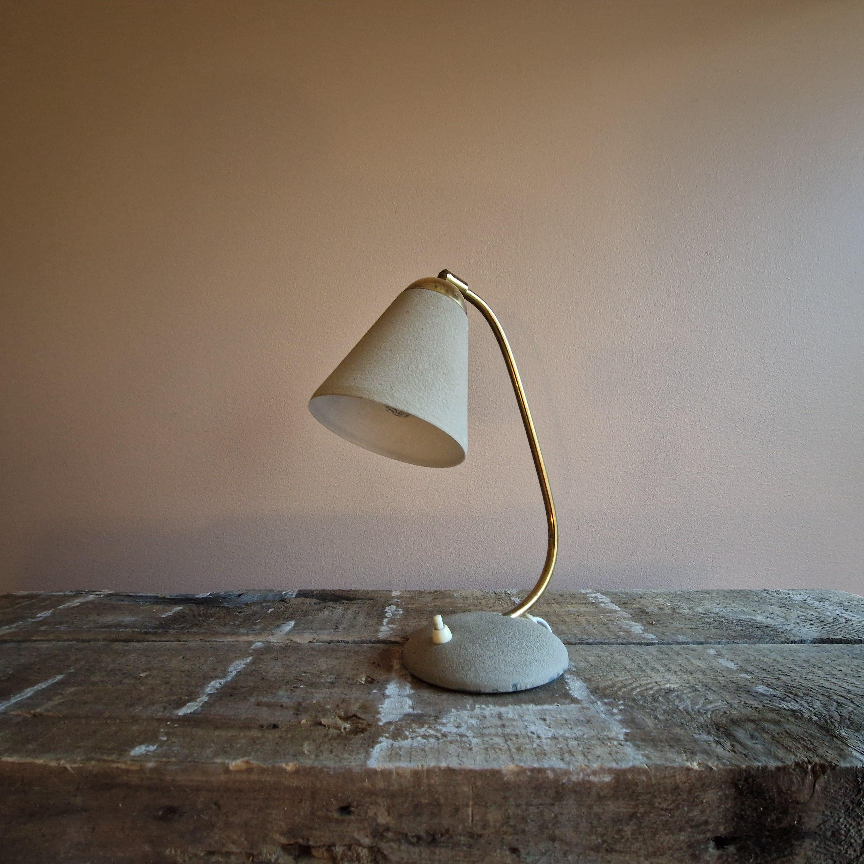 Painted Desk lamp, Erik Wärnå, Sweden, 1950's