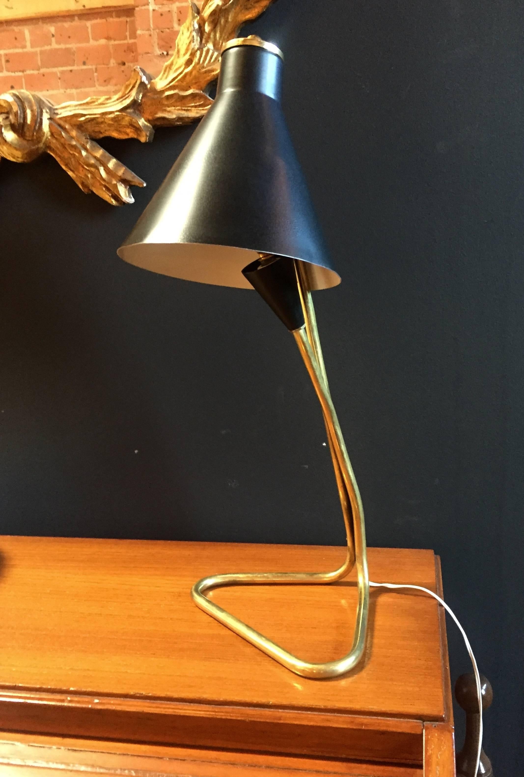 dark blue desk lamp