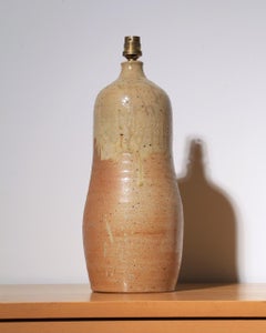 Lampe de bureau en grès France 1970