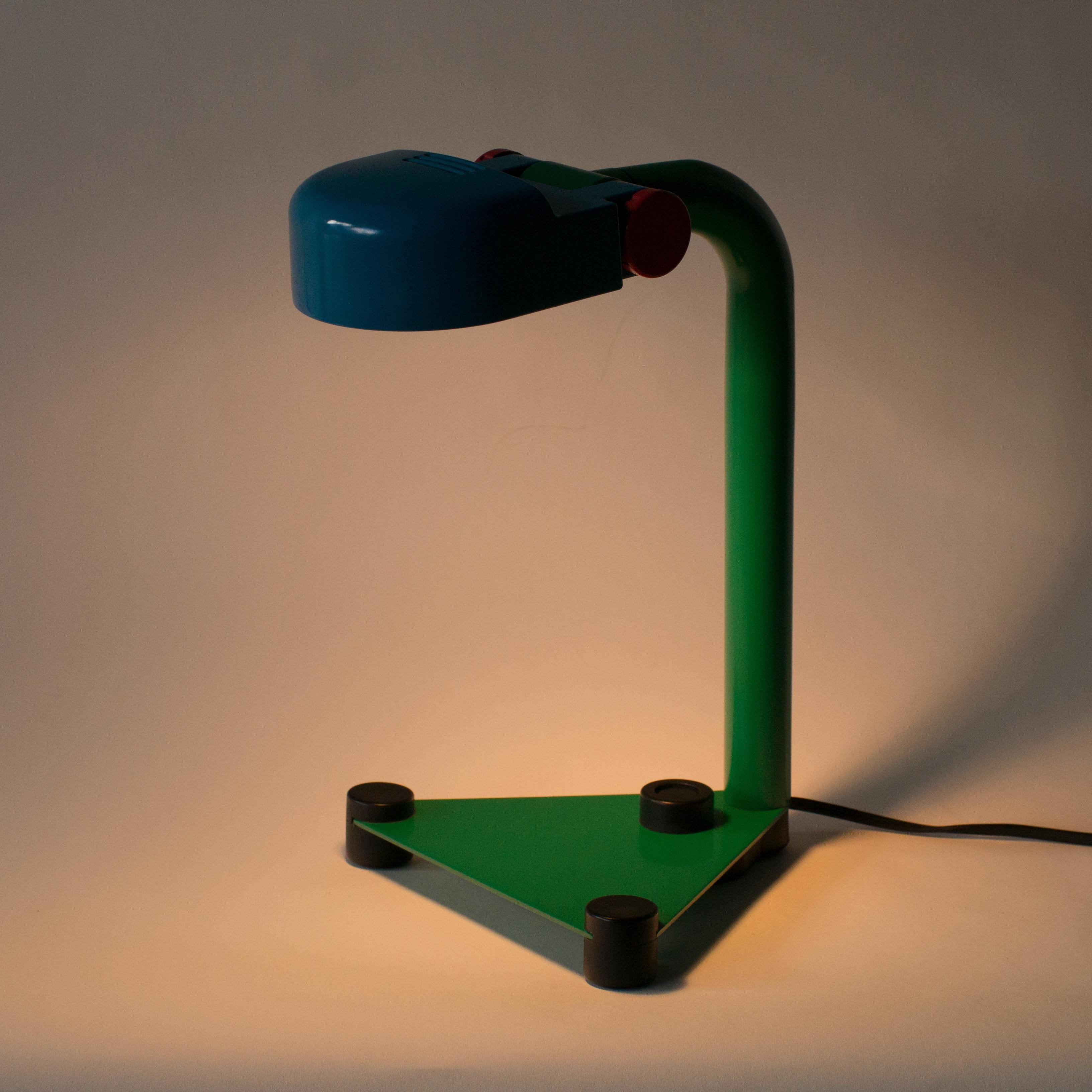 Desk lamp designed by Masayuki Kurokawa for Yamagiwa. Made of steel.
E17 bulb. Multi-color model.
Black model is available too.
  