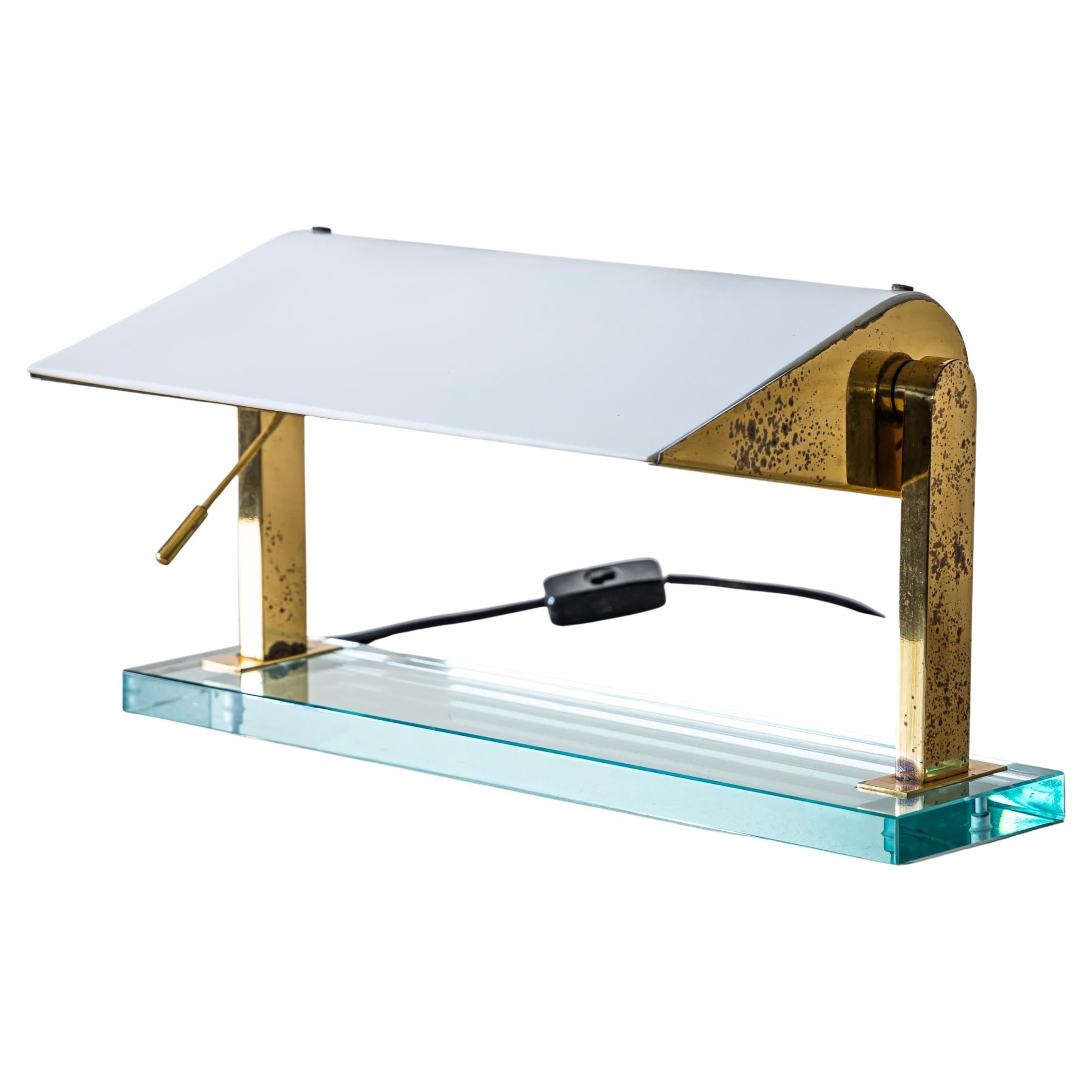 Lampe de bureau, Model No. 0836 par Pietro Chiesa pour Fontana Arte, Italie