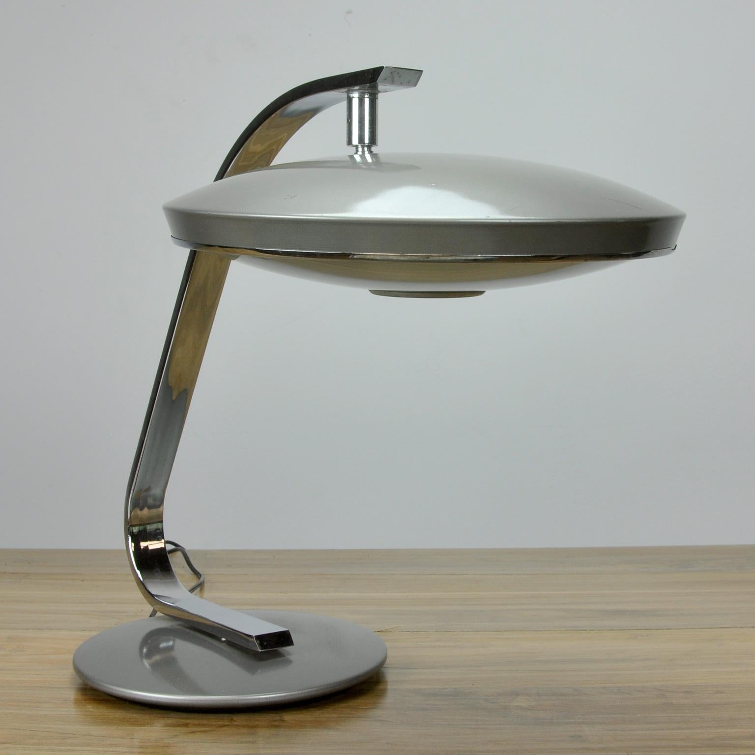 Iron Desk Lamp Model 520 by Fase, 1970's