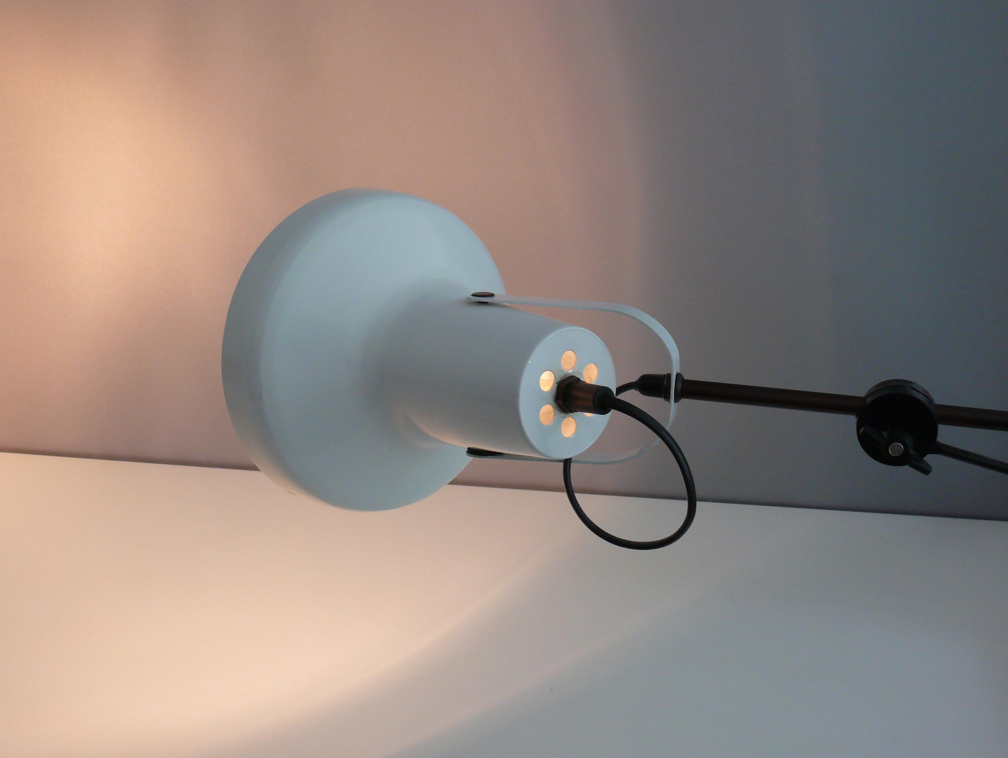 Metal Desk Lamp with Adjustable Shade, Germany, 1960s For Sale