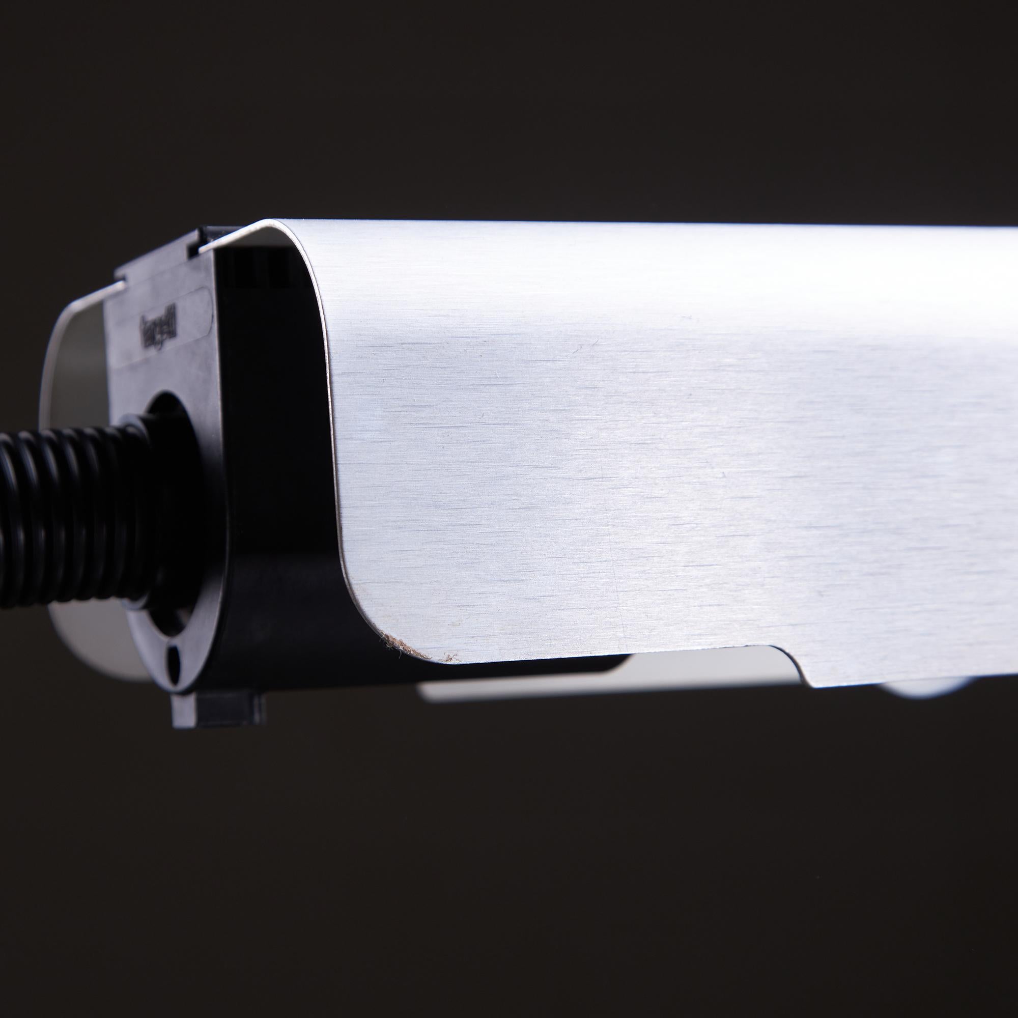 Schreibtischlampe mit silbernem Schirm von Targetti Sankey, 1970er (Metall) im Angebot