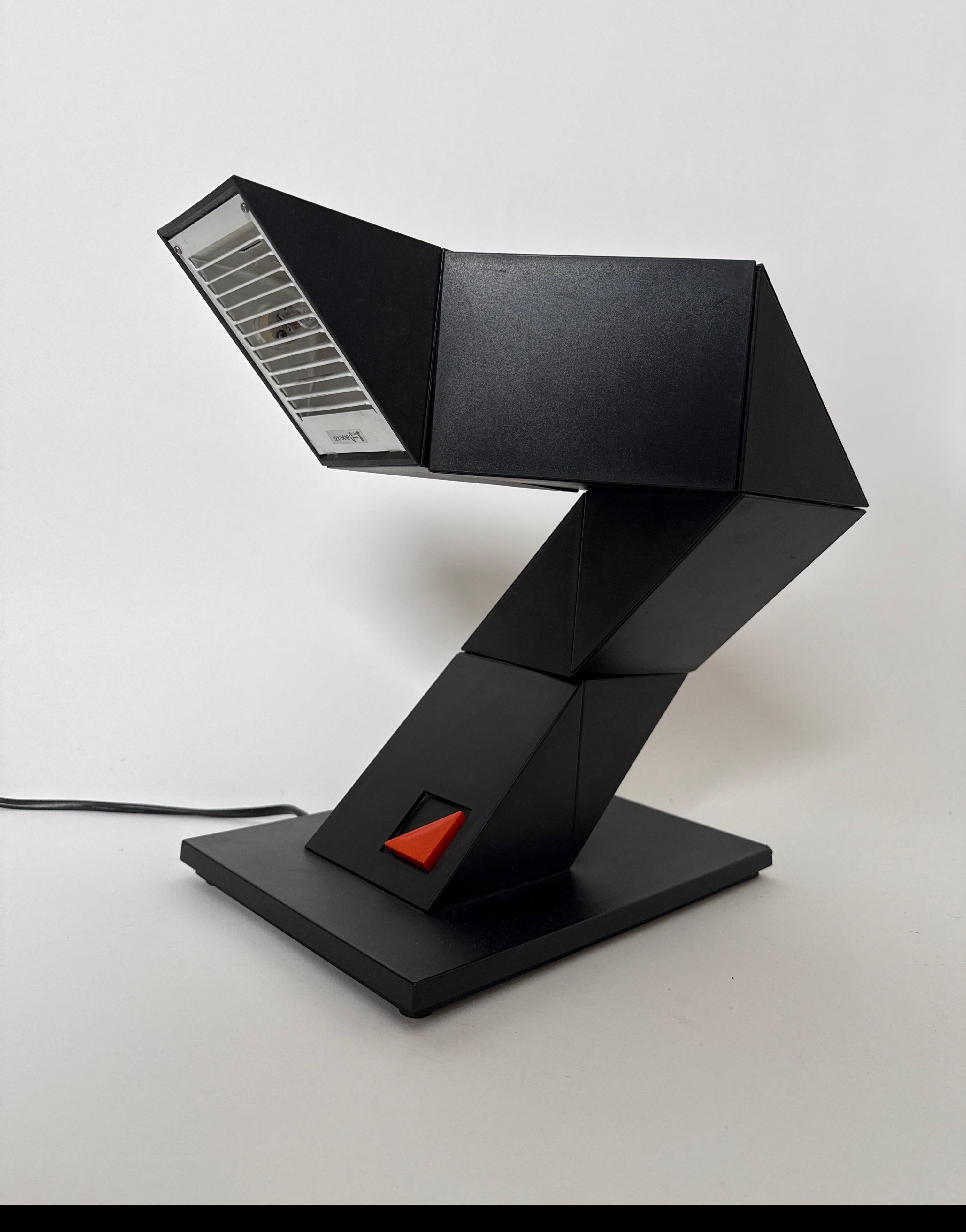 Machine-Made Desk Lamp Zickzack Z Lamp by Brilliant Leuchten Belgium For Sale