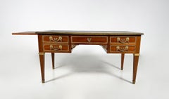 Desk, Louis XVI, Early XIXe, Mahogany Gilded Bronze
