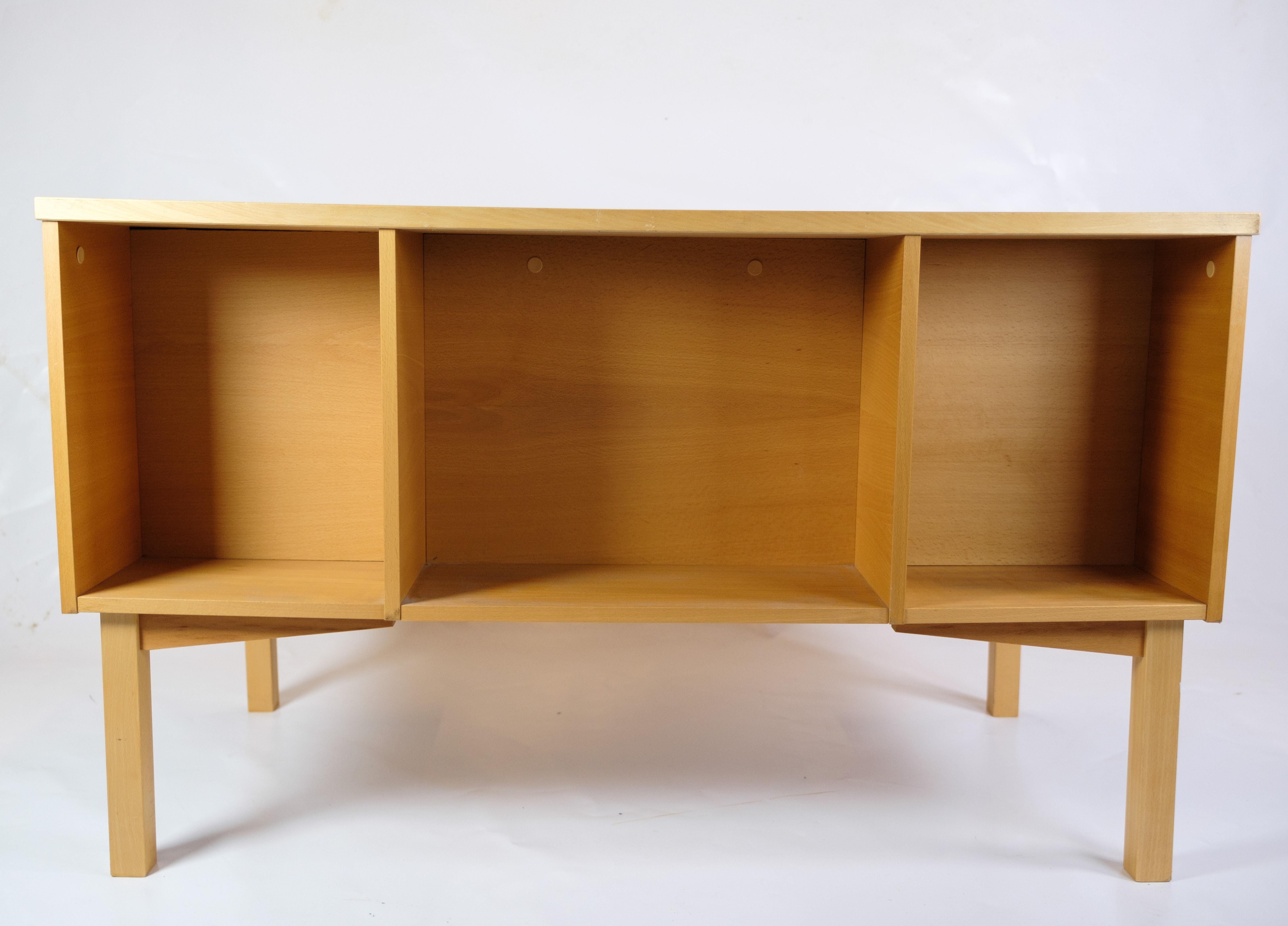 Desk Made In Beechwood Danish Design From 1960s For Sale 3