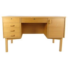Desk Made In Beechwood Danish Design From 1960s
