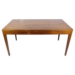 Desk Made In Rosewood By Severin Hansen For Haslev Furniture Factory From 1960s