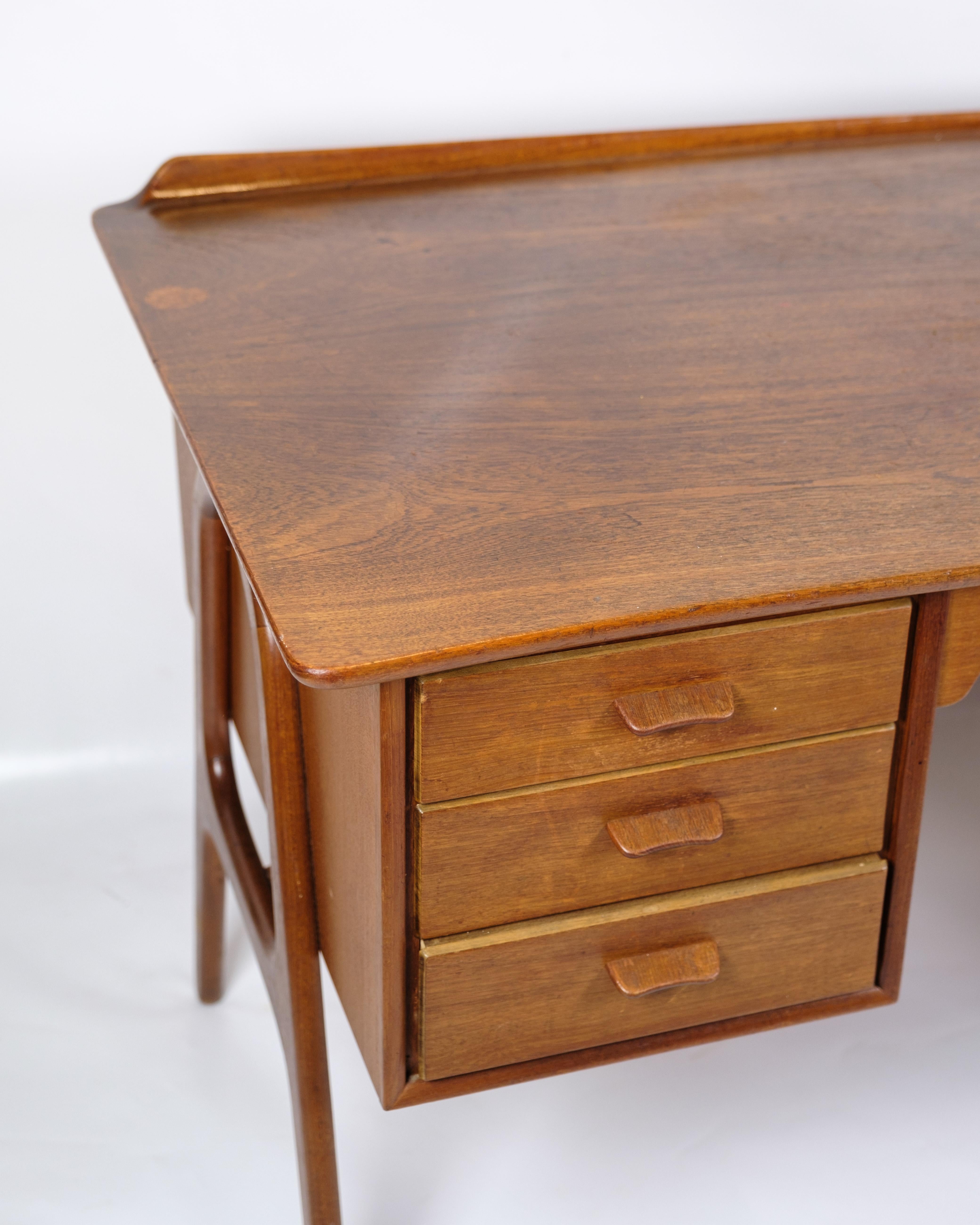 Desk Made In Teak By Svend Aager Madsen For Sigurd Hansen From 1960s For Sale 4