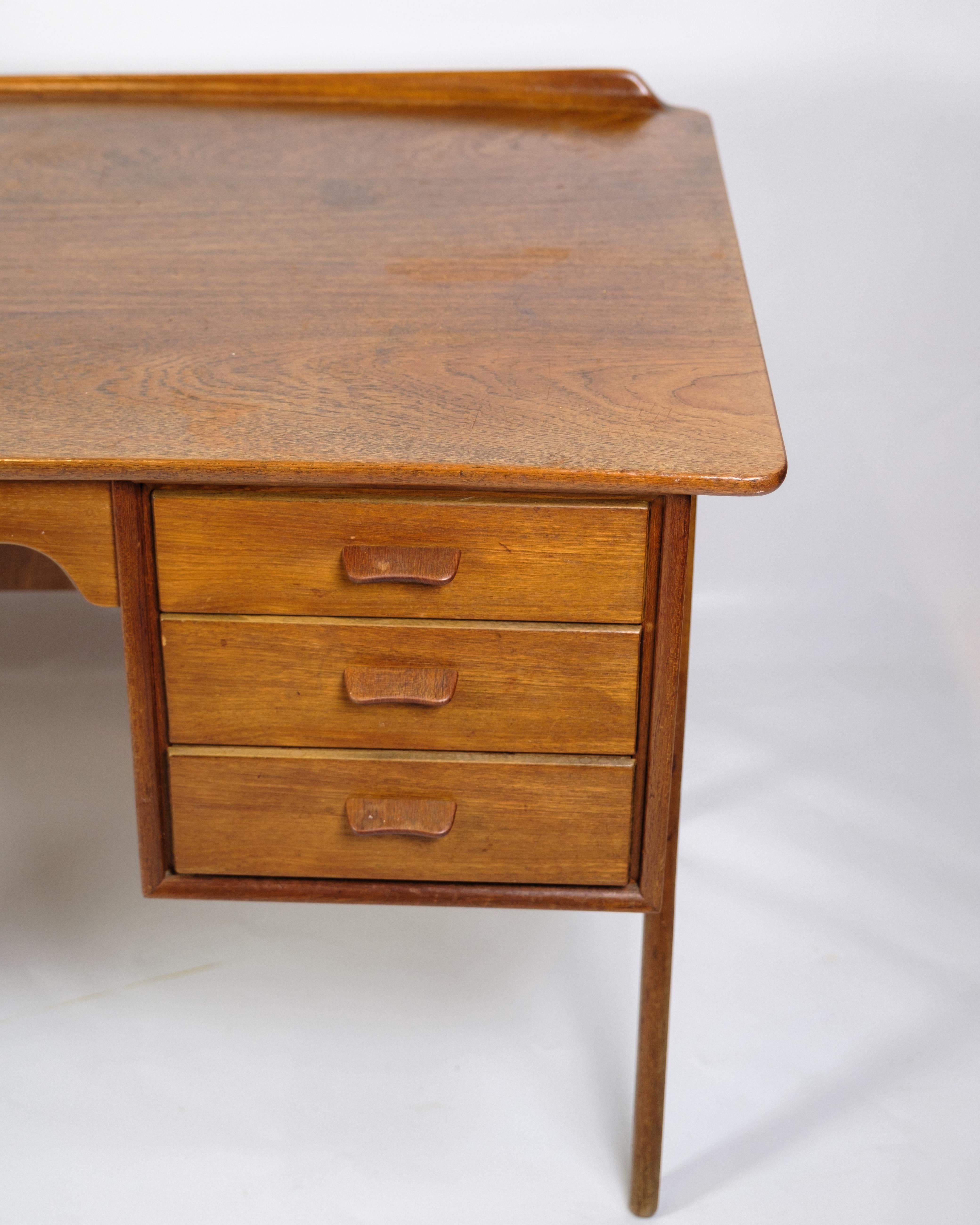 Desk Made In Teak By Svend Aager Madsen For Sigurd Hansen From 1960s For Sale 5