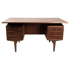 Retro Desk Made In Teak Designed With A Floating TableTop From 1960s