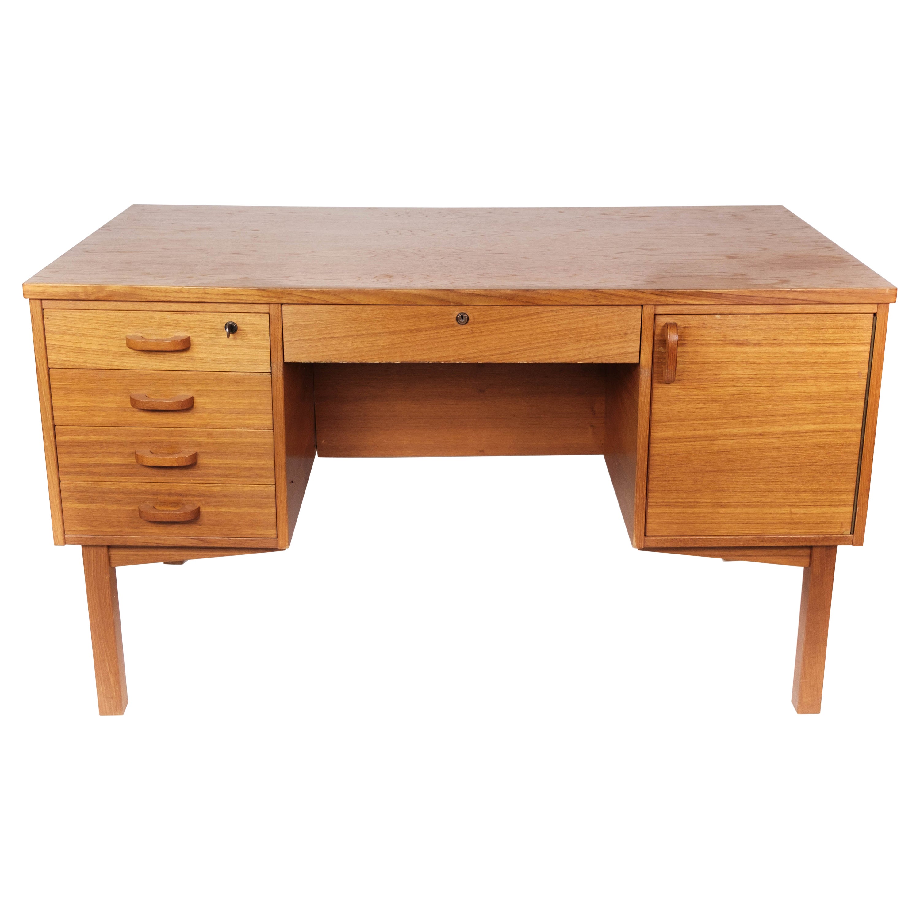 Schreibtisch aus Teakholz aus den 1960er Jahren