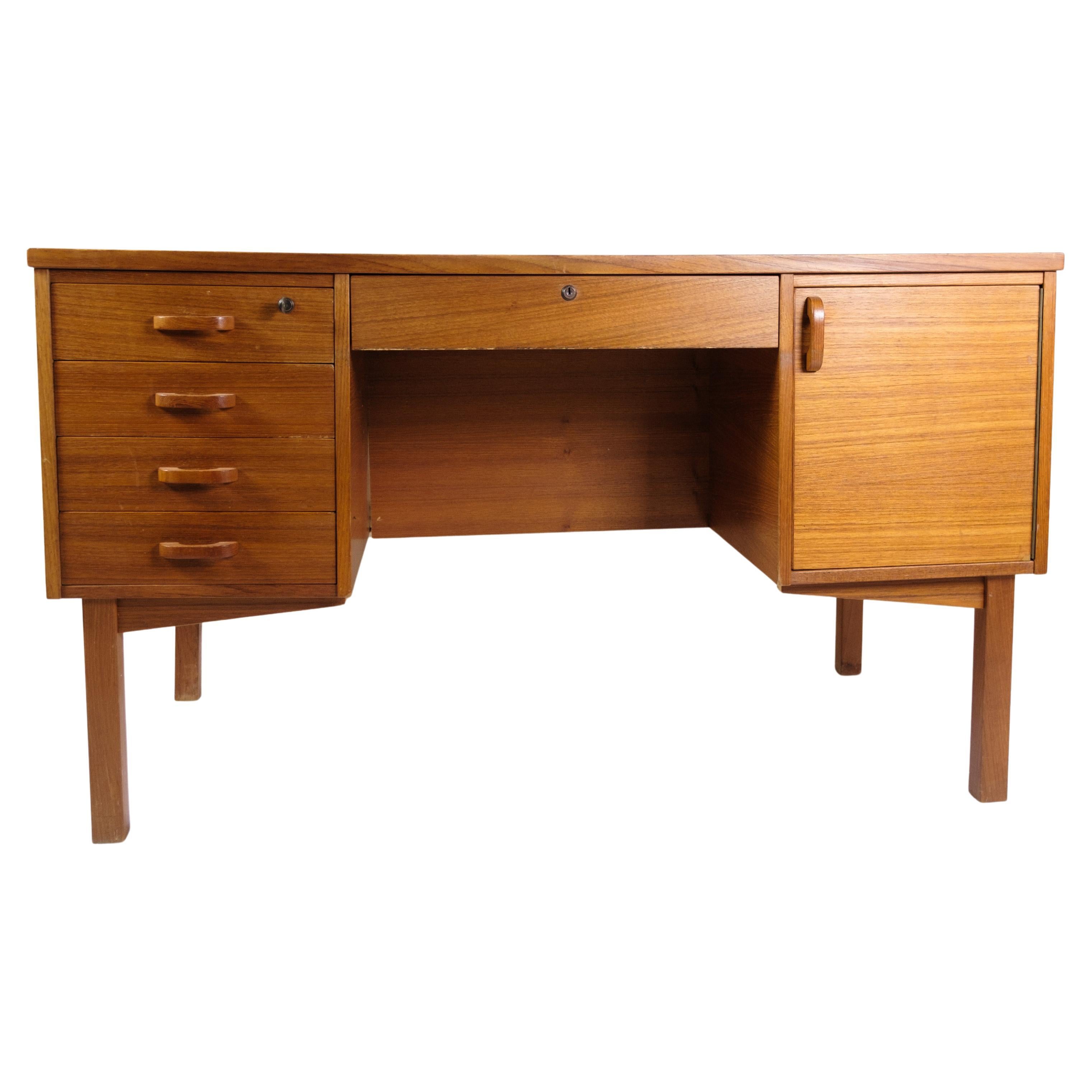 Desk Made in Teak of Danish Design From 1960s For Sale