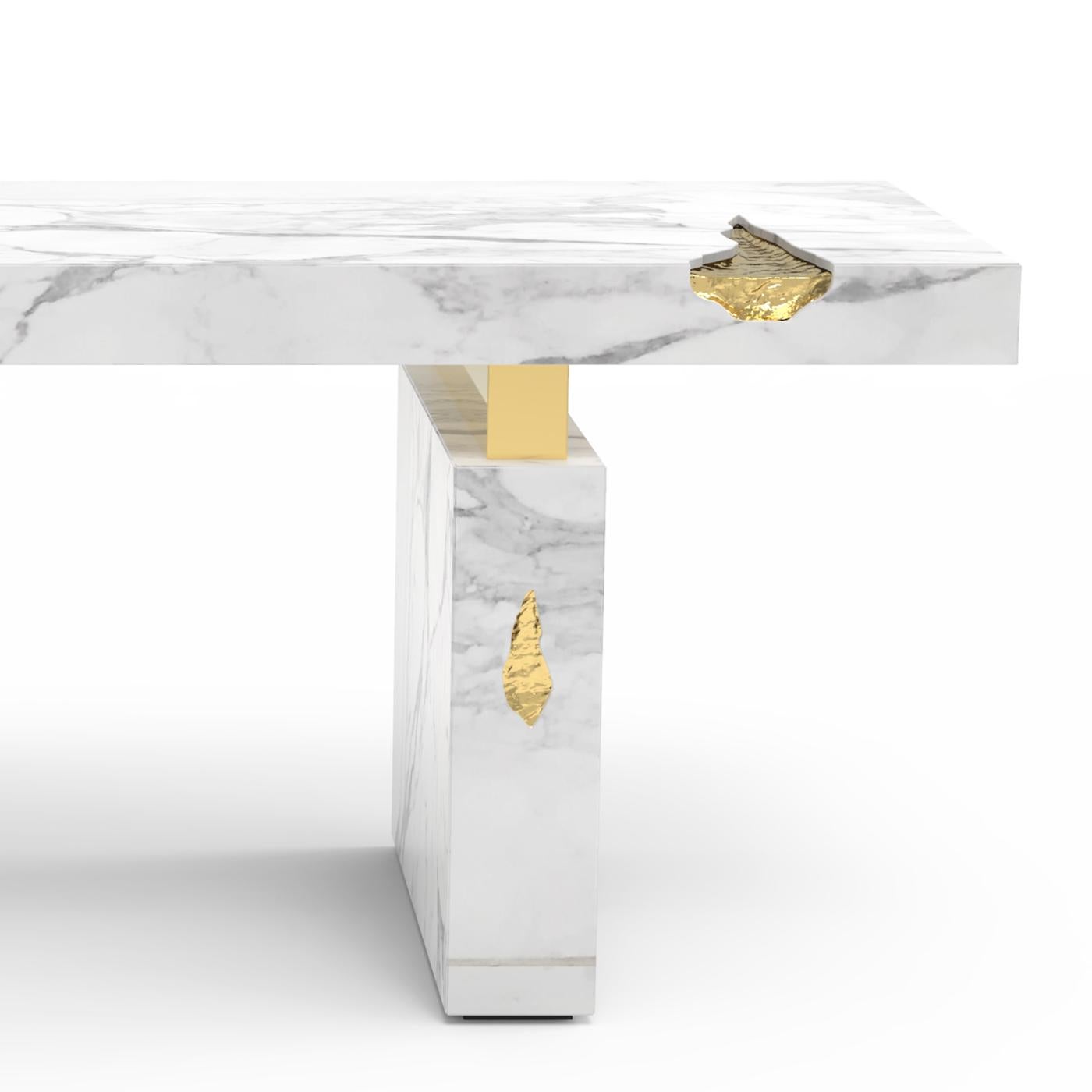 Hand-Crafted Desk Majestic White For Sale