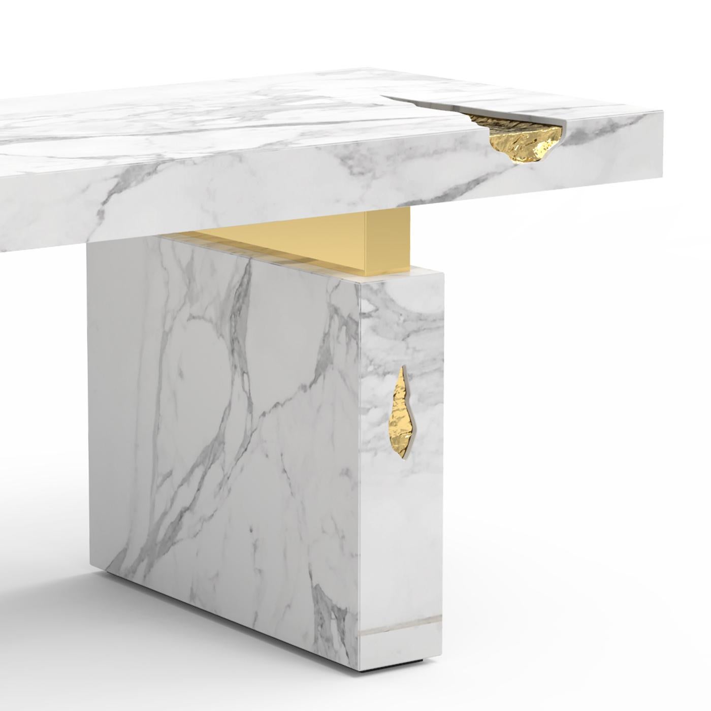 Contemporary Desk Majestic White For Sale