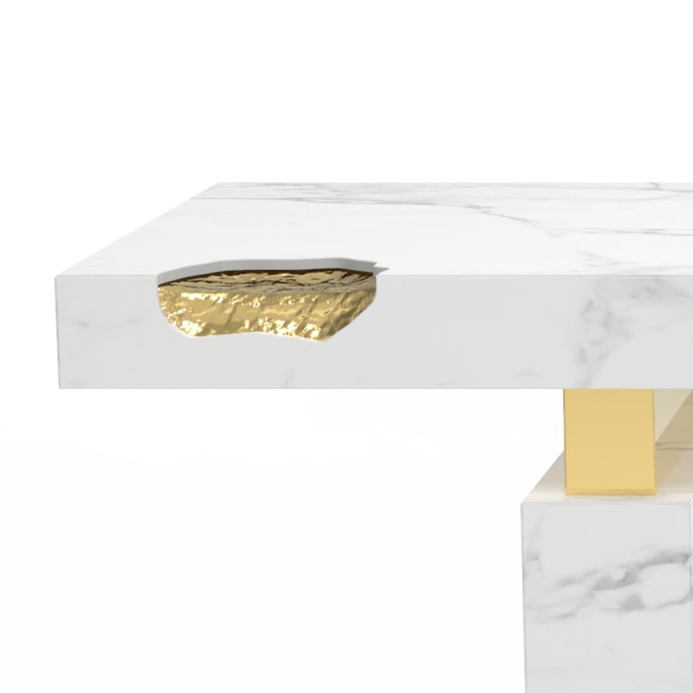 Brass Desk Majestic White For Sale