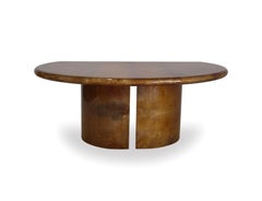 Desk Midcentury in Parchment by Aldo Tura, 1960s