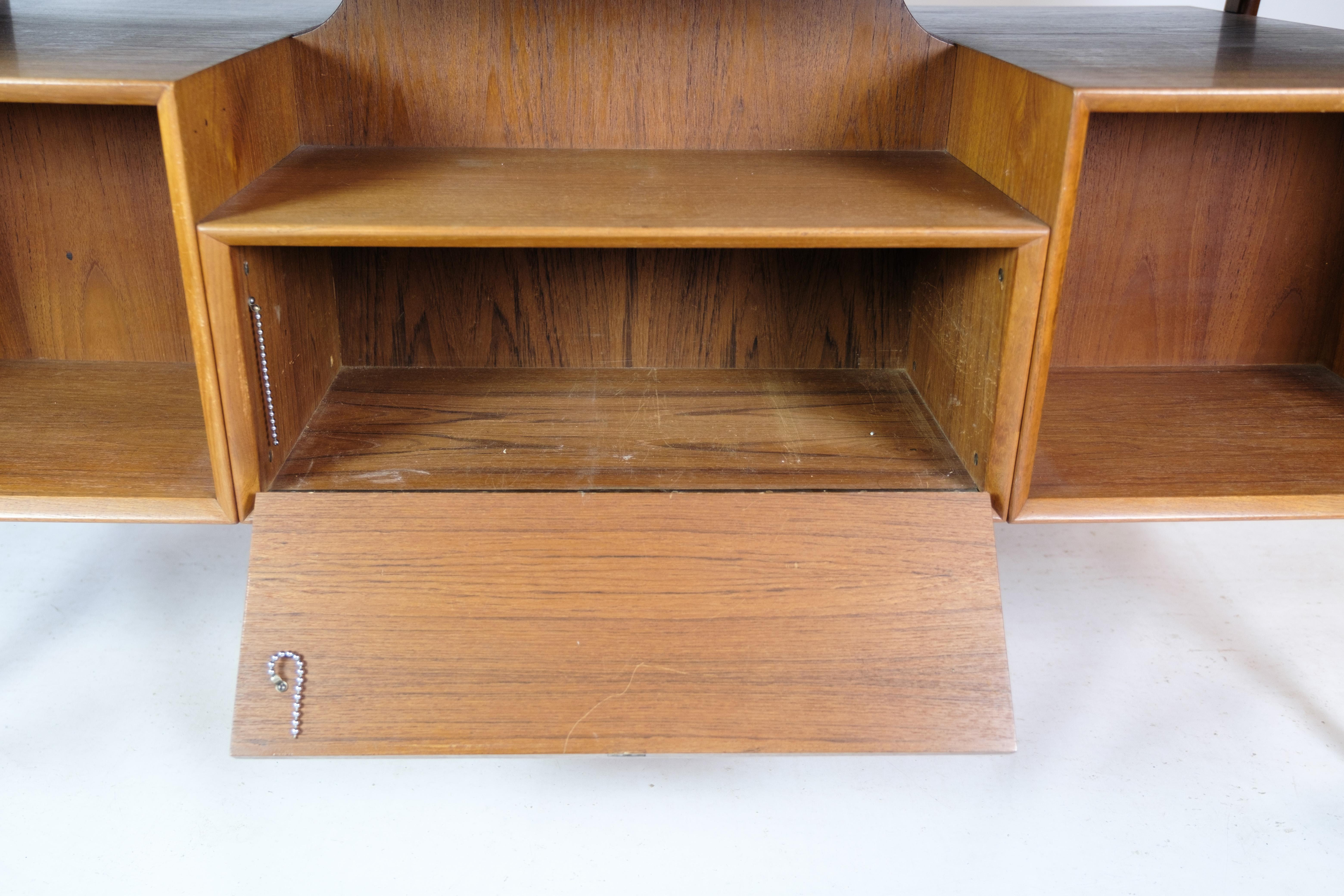 Schreibtisch Modell 75 aus Teakholz, hergestellt von Omann Junior Møbelfabrik aus den 1960er Jahren im Angebot 4