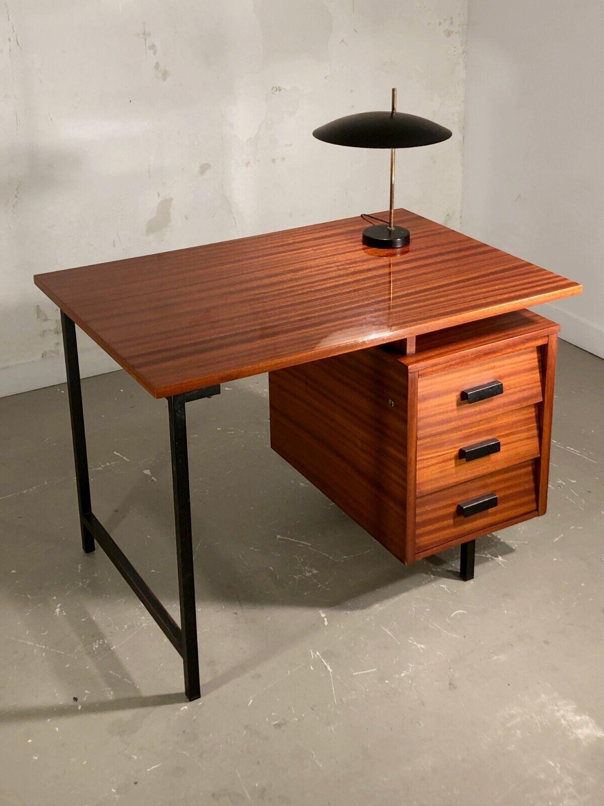 French A MID-CENTURY-MODERN DESK Model CM 172 by PIERRE PAULIN, THONET, France 1950 For Sale