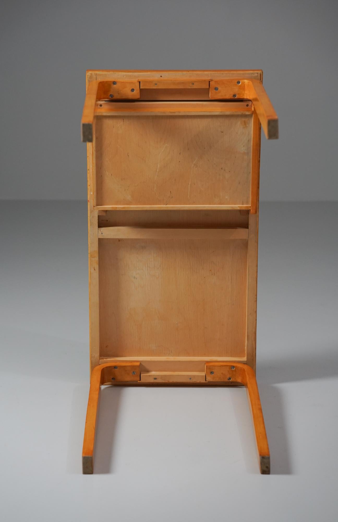 Birch Desk Model K81, Alvar Aalto, Oy Huonekalu- ja Rakennustyötehdas Ab, 1950/1960s