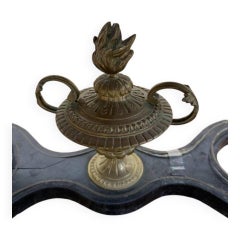 Desk - Napoleon III Period Entrance Console in Blackened Wood