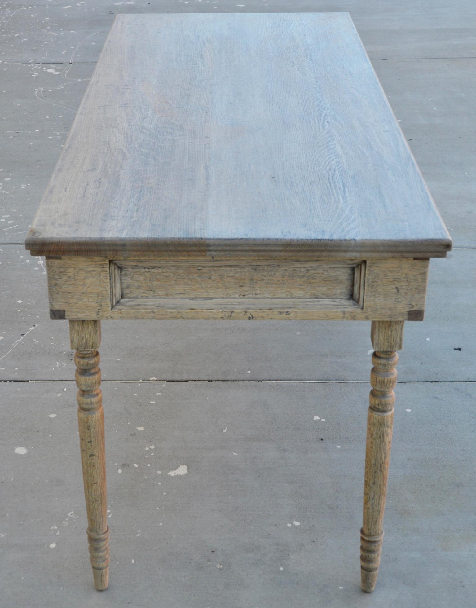 American Desk or Console Table Made from Rift Sawn Oak For Sale