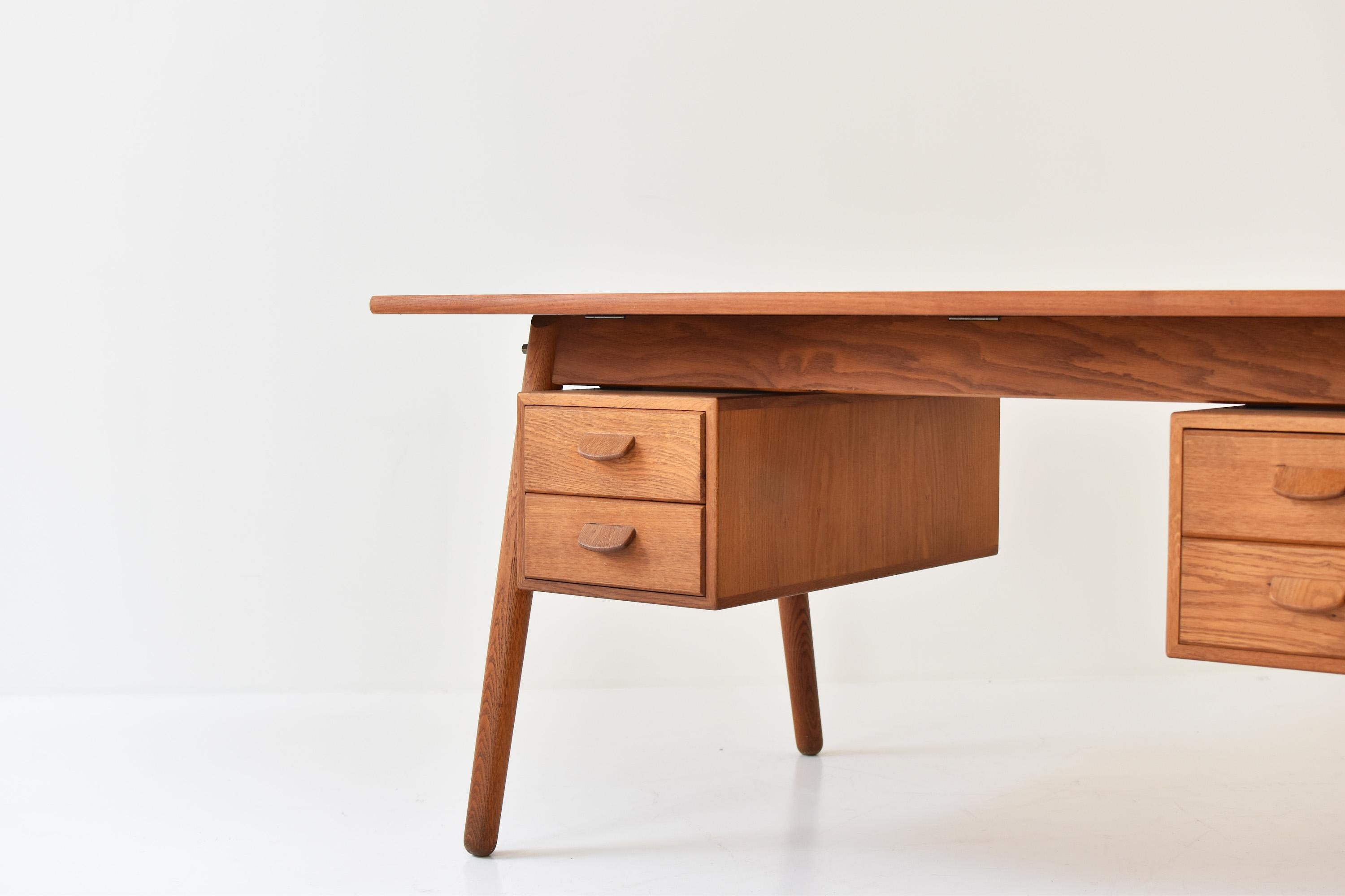 Scandinavian Modern Desk or Dining Table Designed by Poul Volther for FDB Mobler, Denmark, 1950’s