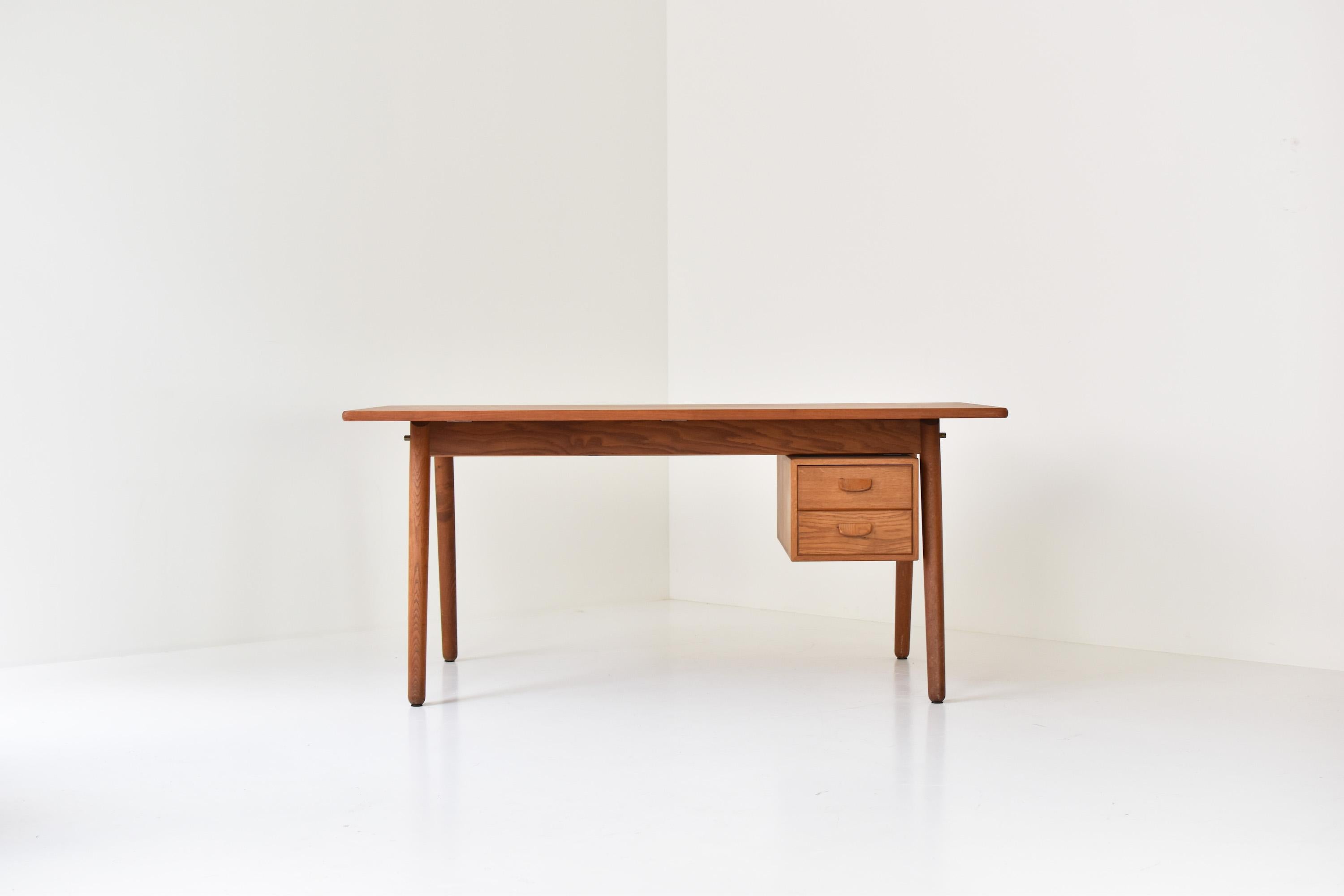 Oak Desk or Dining Table Designed by Poul Volther for FDB Mobler, Denmark, 1950’s