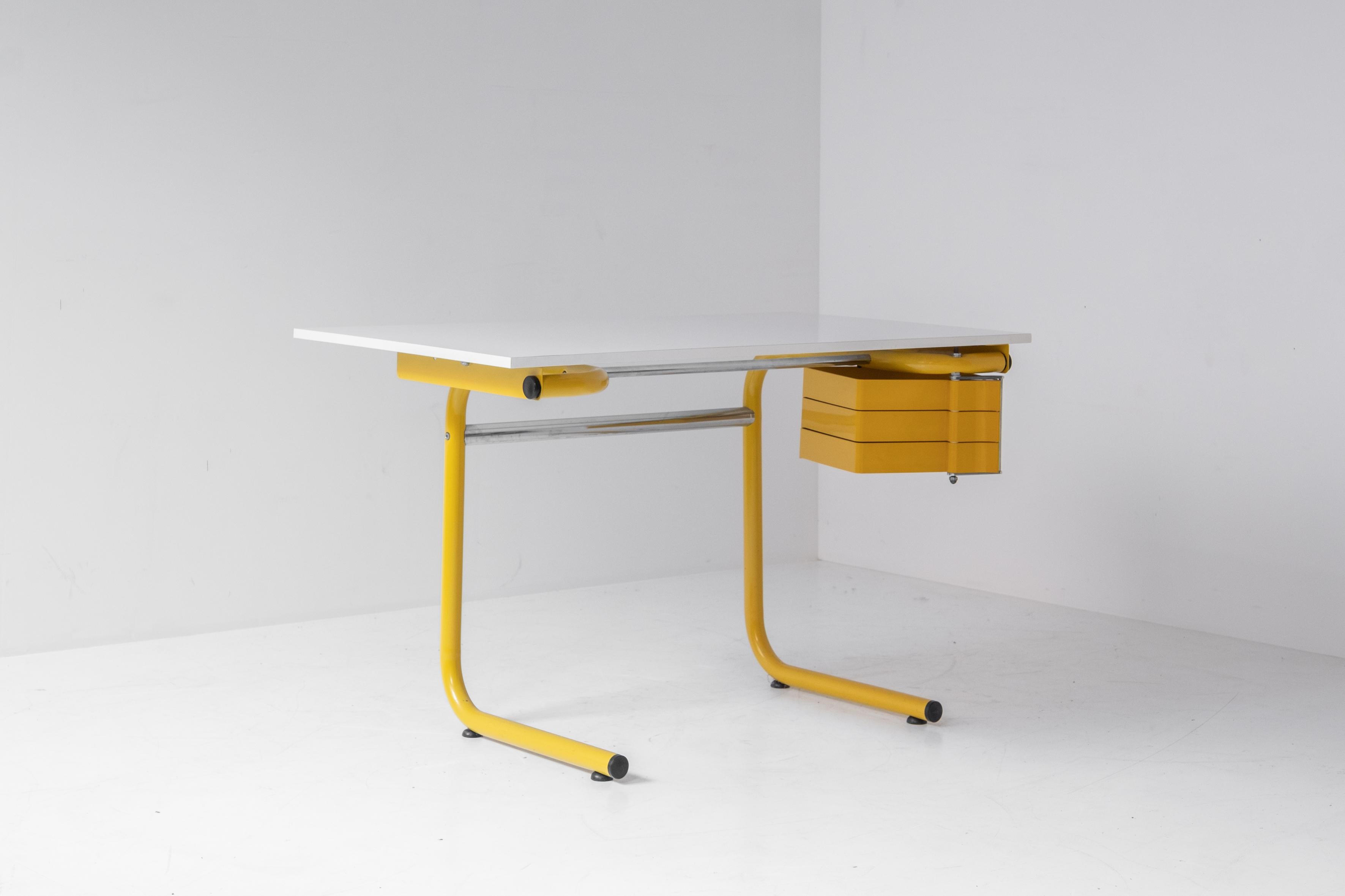 Late 20th Century Desk or Drafting Table by Joe Colombo for Bieffeplast, Italy, 1970s