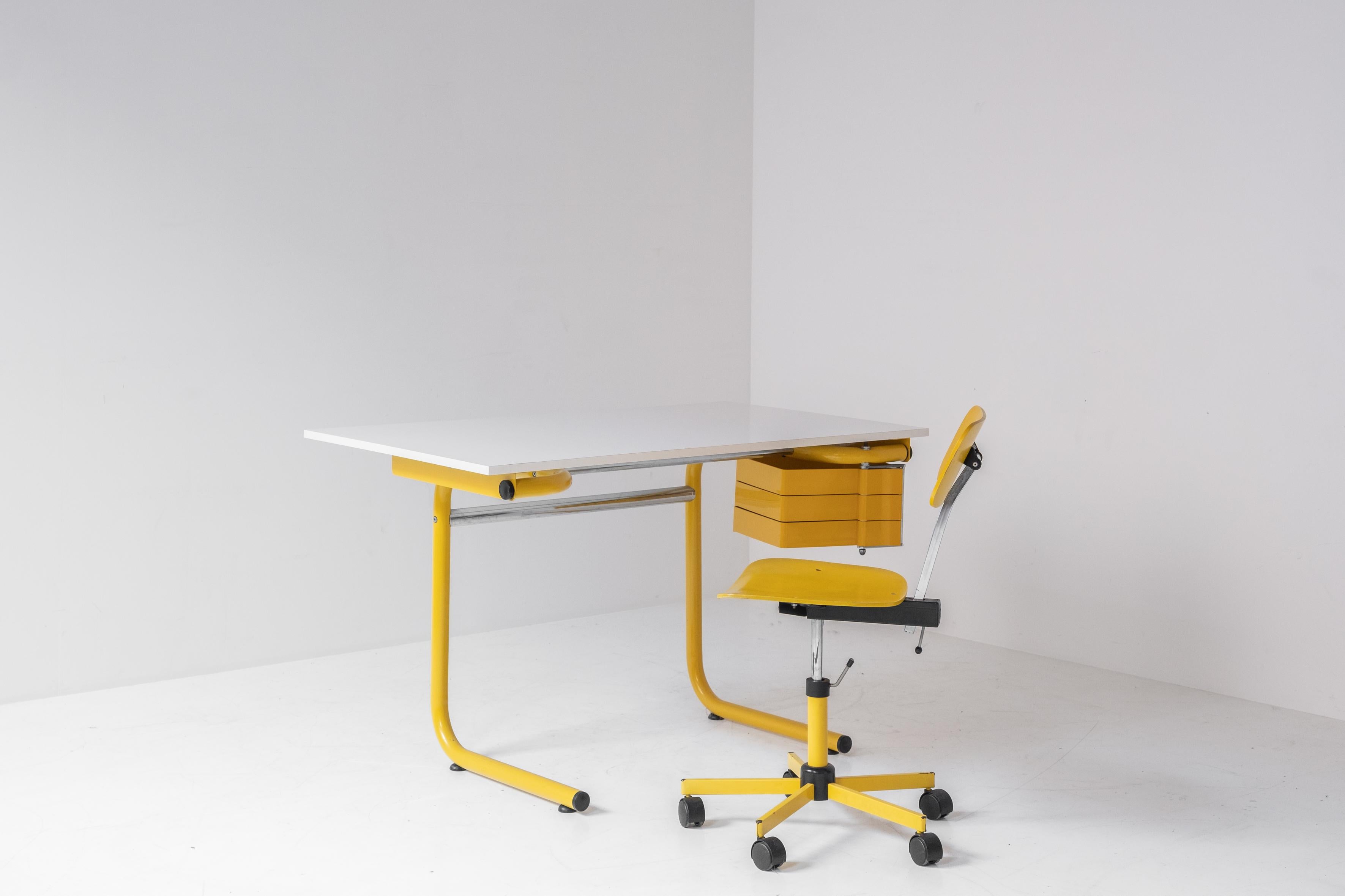 Desk or Drafting Table by Joe Colombo for Bieffeplast, Italy, 1970s 2